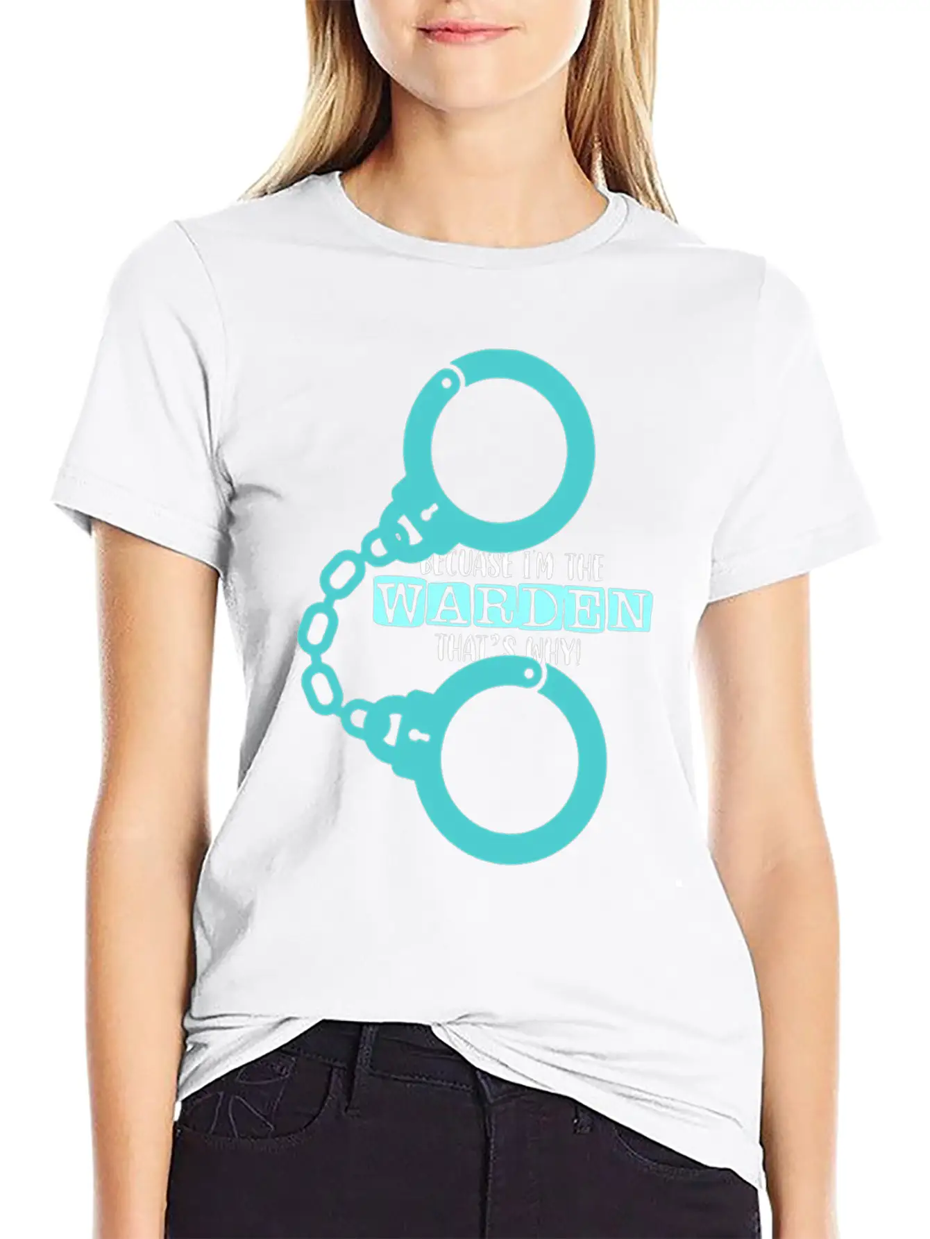 Because I'm A Warden That's Why Prison Warden Law Basic Graphic T-Shirt – Daily Comfort In Soft Cotton