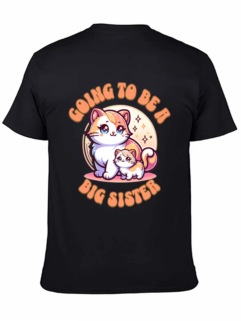 Become A Big Sister Cute Cats Essential Cotton Tee For Daily Outfits – Unisex Style