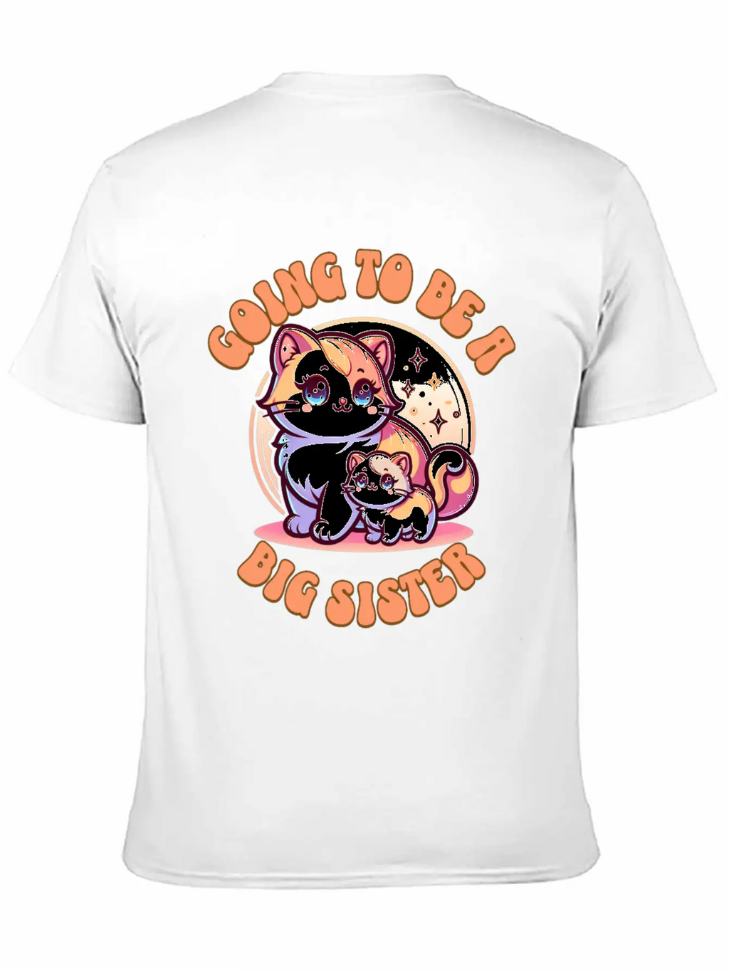 Become A Big Sister Cute Cats Essential Cotton Tee For Daily Outfits – Unisex Style