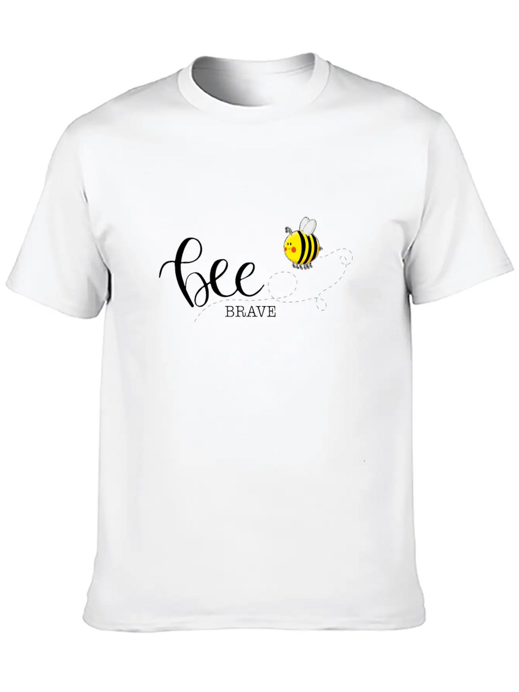 Bee Brave Confident Self-Confident Basic Graphic T-Shirt – Daily Comfort In Soft Cotton