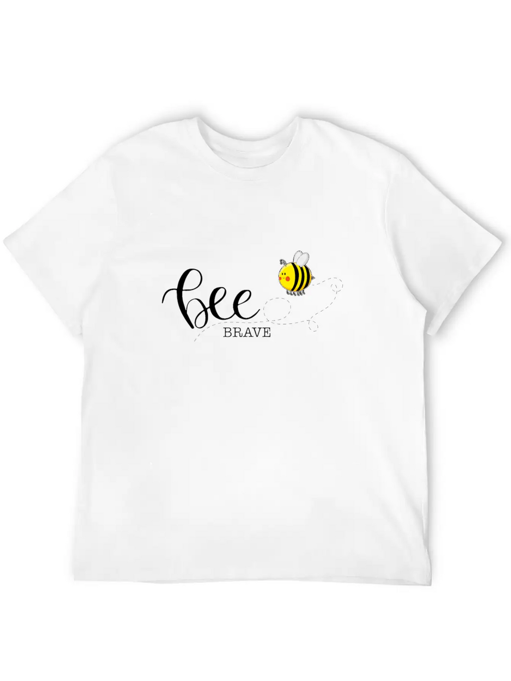 Bee Brave Confident Self-Confident Basic Graphic T-Shirt – Daily Comfort In Soft Cotton