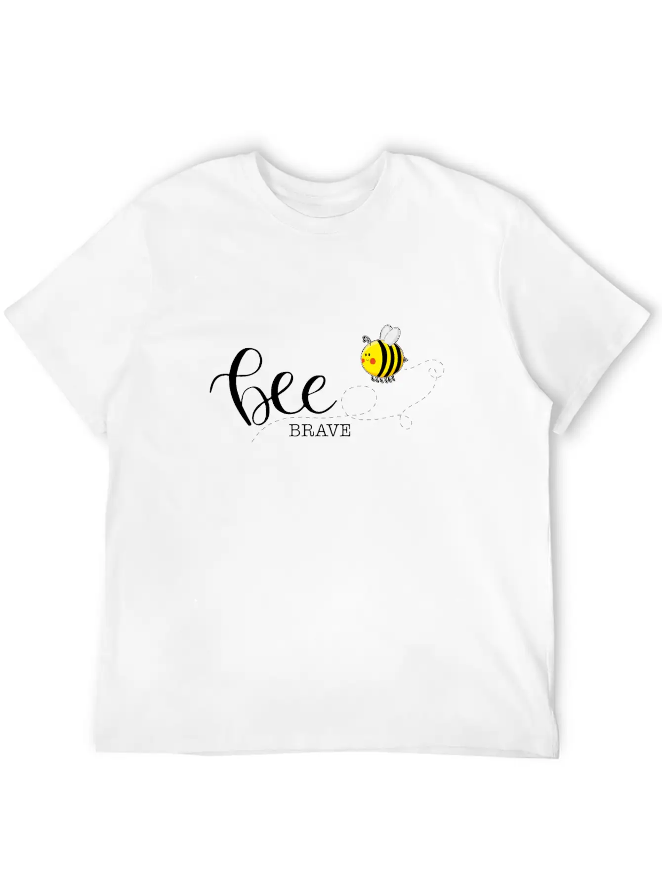 Bee Brave Confident Self-Confident Basic Graphic T-Shirt – Daily Comfort In Soft Cotton