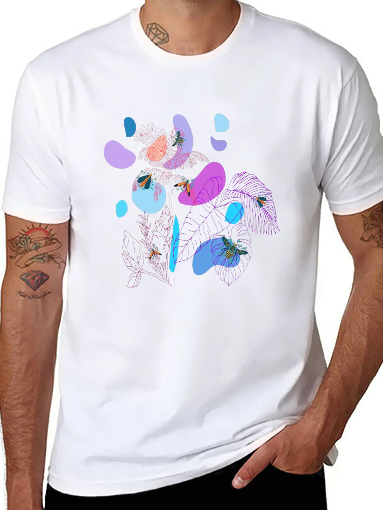 Bee, Stag Beetle, Ladybug, Rose Beetle, Ants Timeless Short Sleeve Tee – Comfy And Minimalist Design