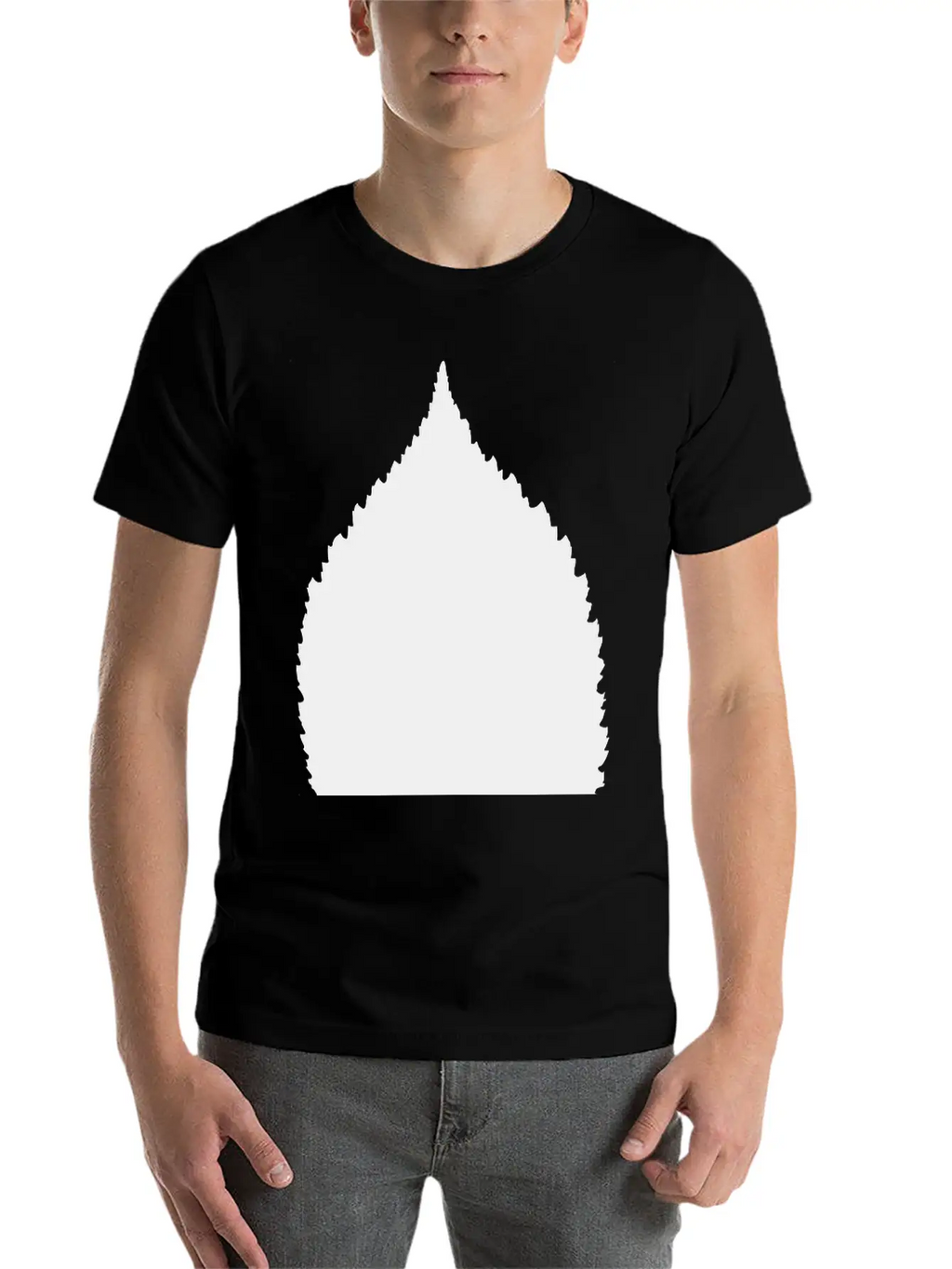 Beech Leaf Silhouette Classic Cotton Tee – Unisex Comfort For Any Season
