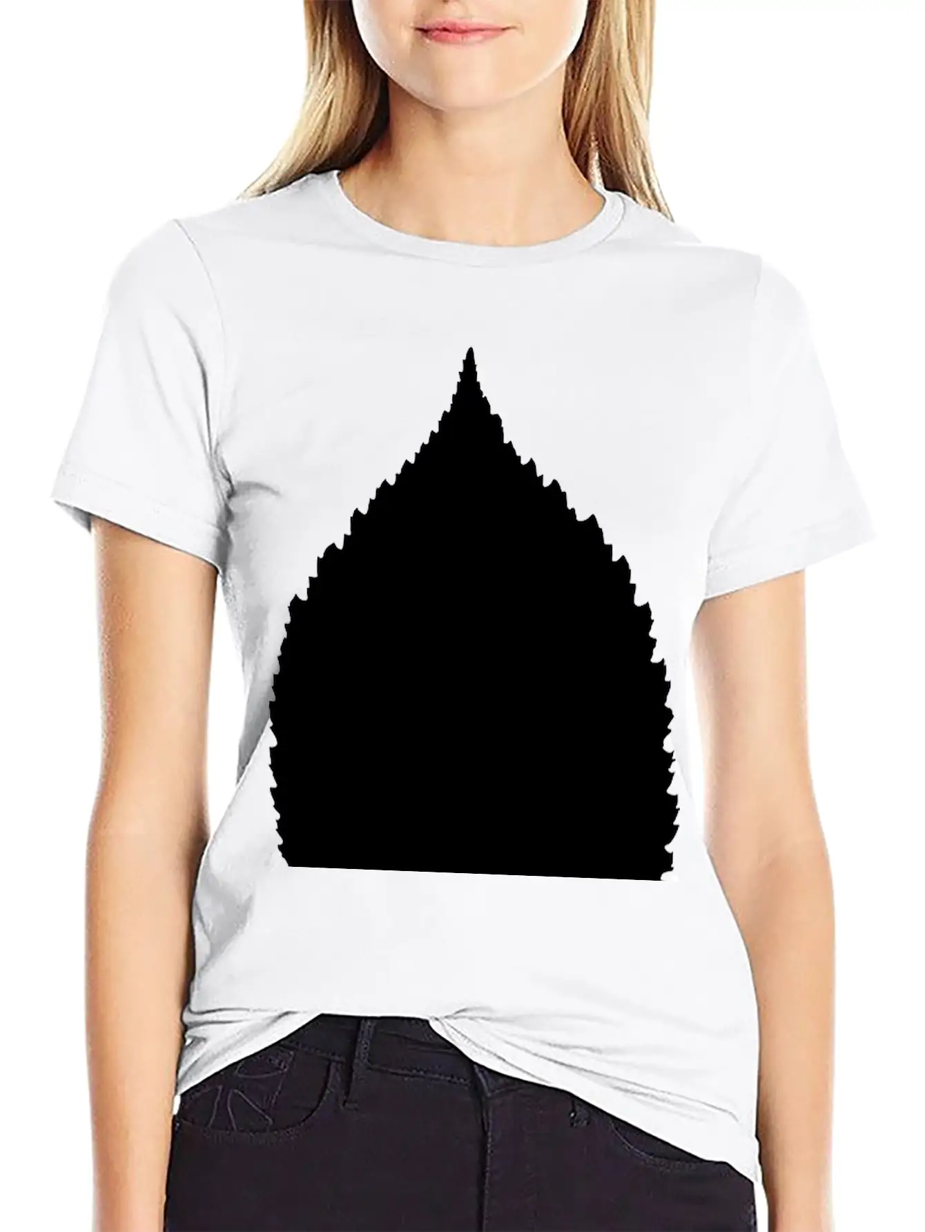 Beech Leaf Silhouette Classic Cotton Tee – Unisex Comfort For Any Season