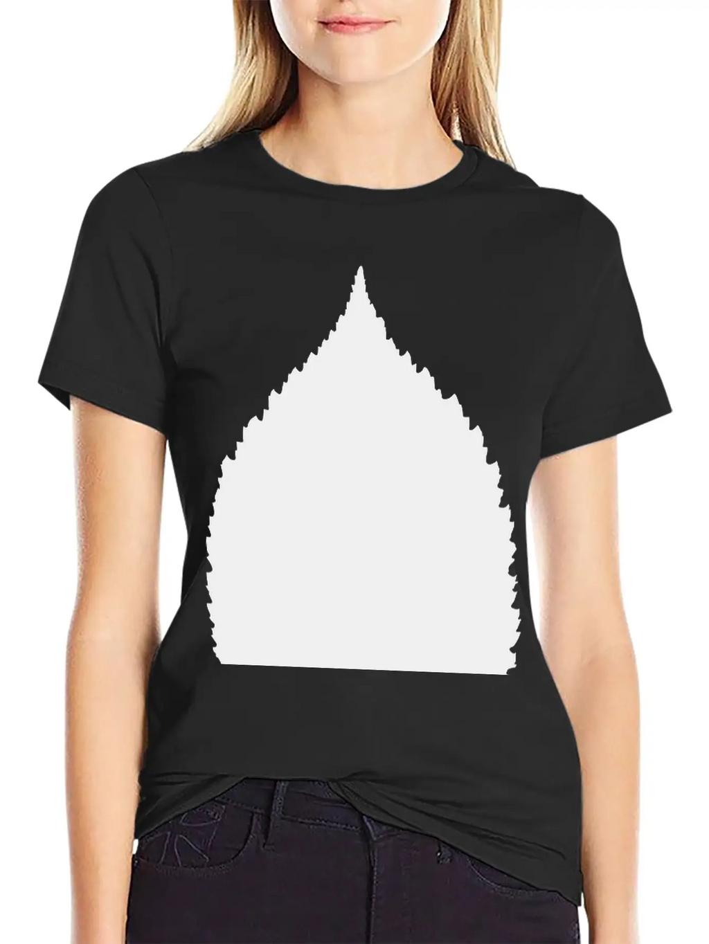 Beech Leaf Silhouette Classic Cotton Tee – Unisex Comfort For Any Season