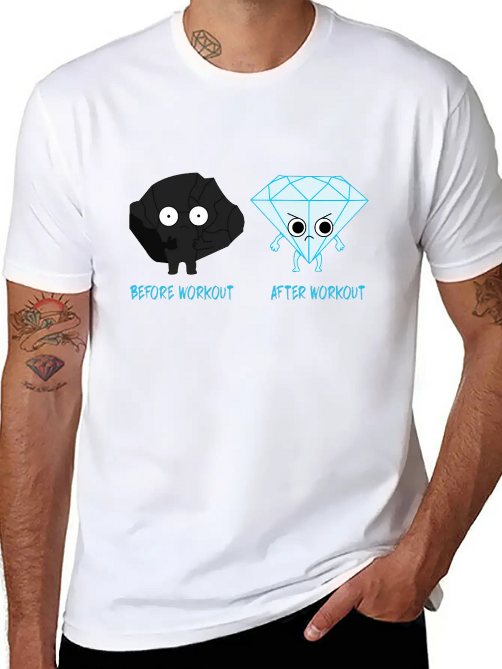 Before Workout After Workout Essential Cotton Tee For Daily Outfits – Unisex Style