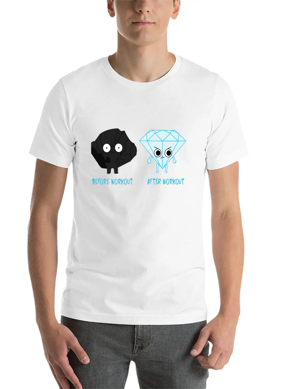 Before Workout After Workout Essential Cotton Tee For Daily Outfits – Unisex Style