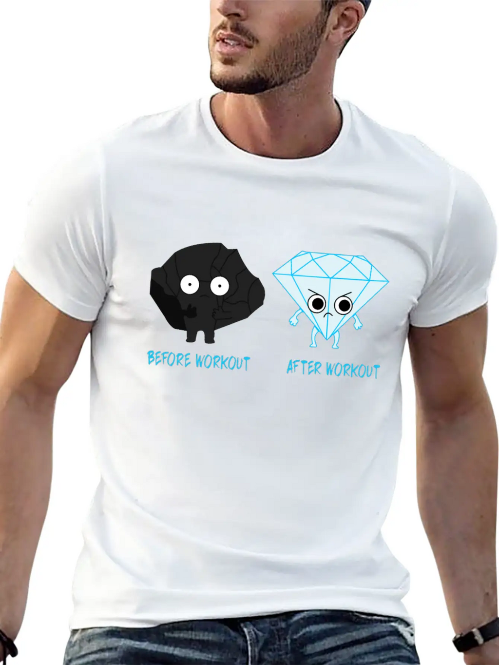 Before Workout After Workout Essential Cotton Tee For Daily Outfits – Unisex Style