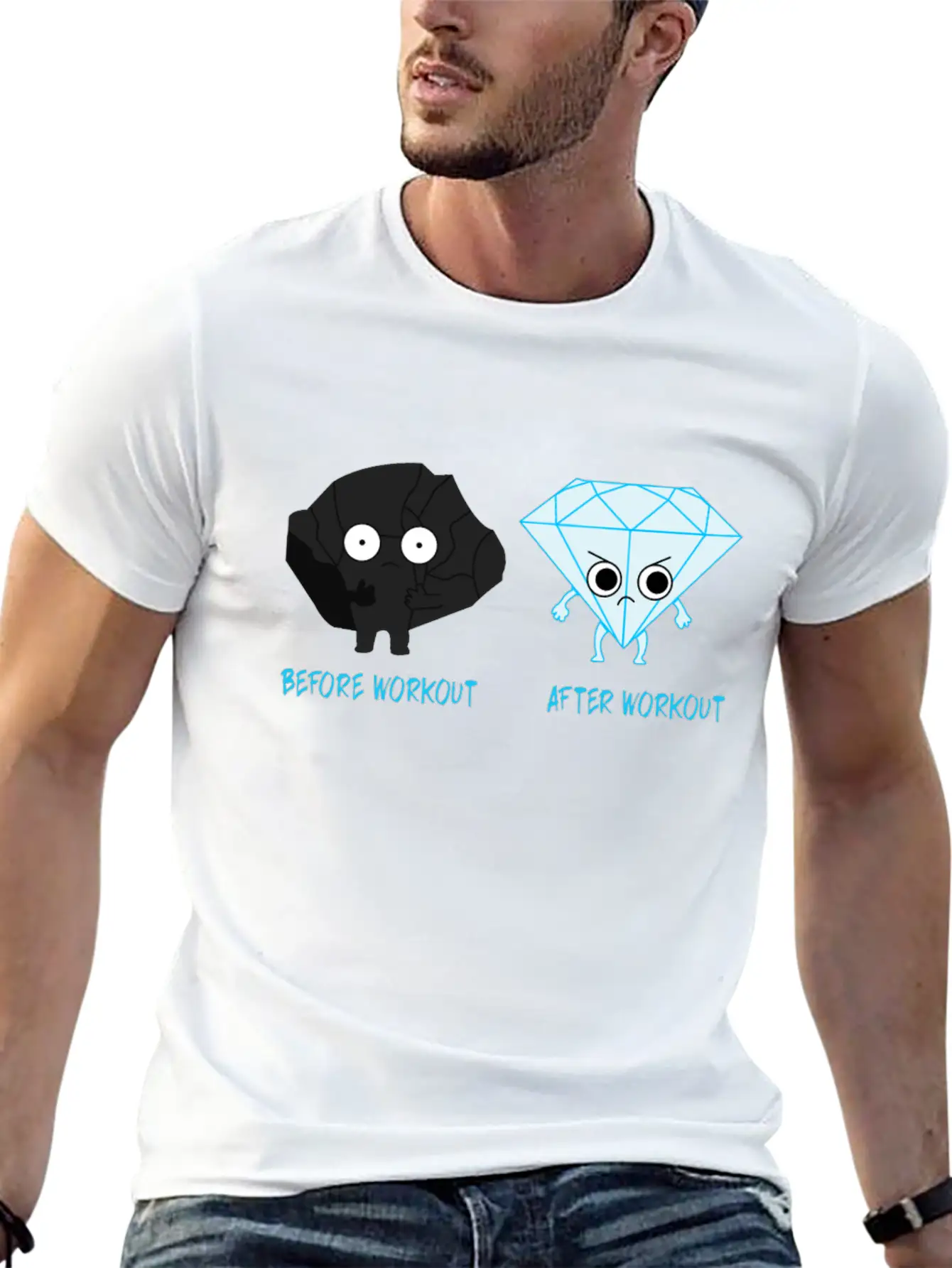 Before Workout After Workout Essential Cotton Tee For Daily Outfits – Unisex Style