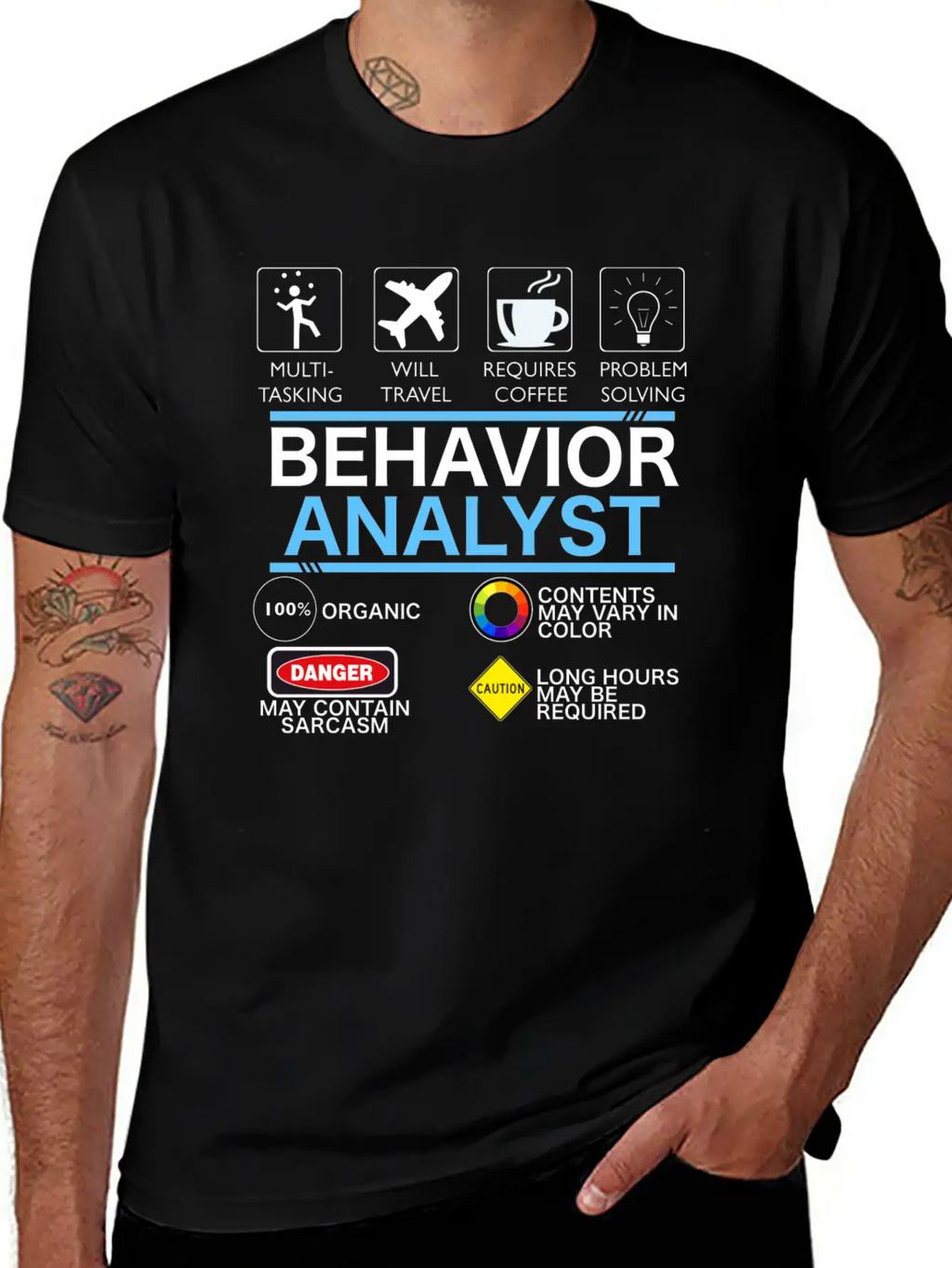 Behavior_analyst Breathable Soft Cotton T-Shirt – Timeless Casual Look