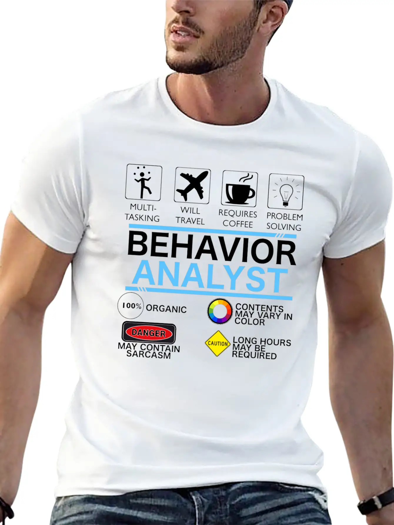 Behavior_analyst Breathable Soft Cotton T-Shirt – Timeless Casual Look