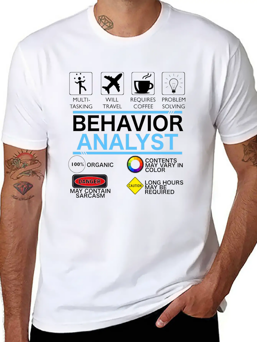 Behavior_analyst Breathable Soft Cotton T-Shirt – Timeless Casual Look