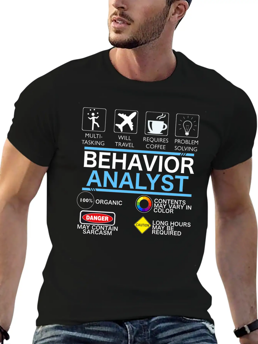 Behavior_analyst Breathable Soft Cotton T-Shirt – Timeless Casual Look
