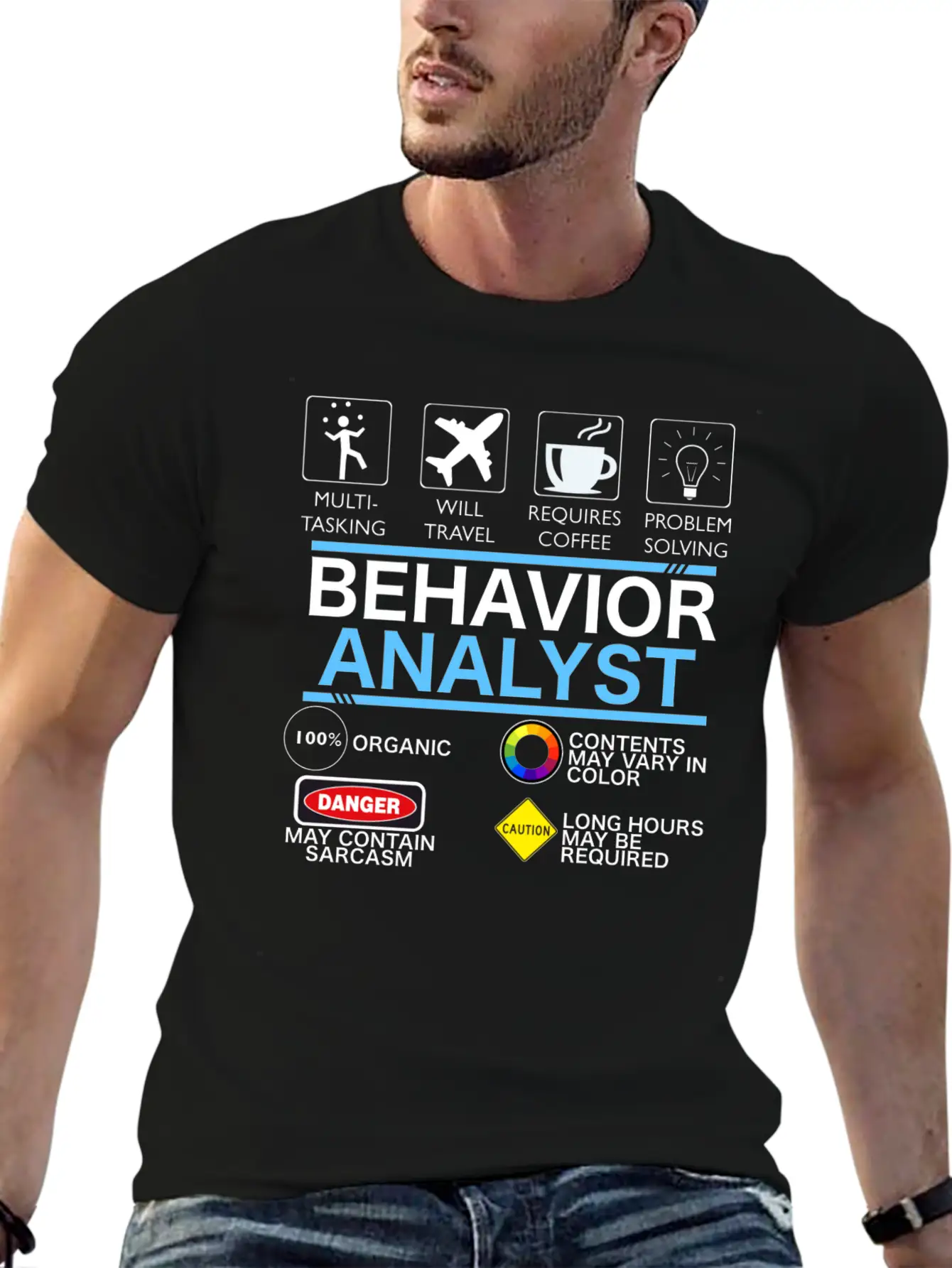 Behavior_analyst Breathable Soft Cotton T-Shirt – Timeless Casual Look