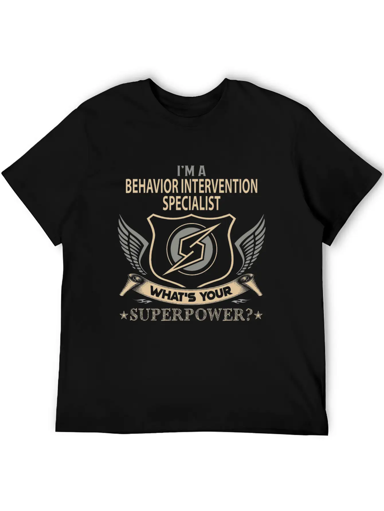 Behavior Intervention Specialist T Shirt - Superpo Basic Graphic T-Shirt – Daily Comfort In Soft Cotton
