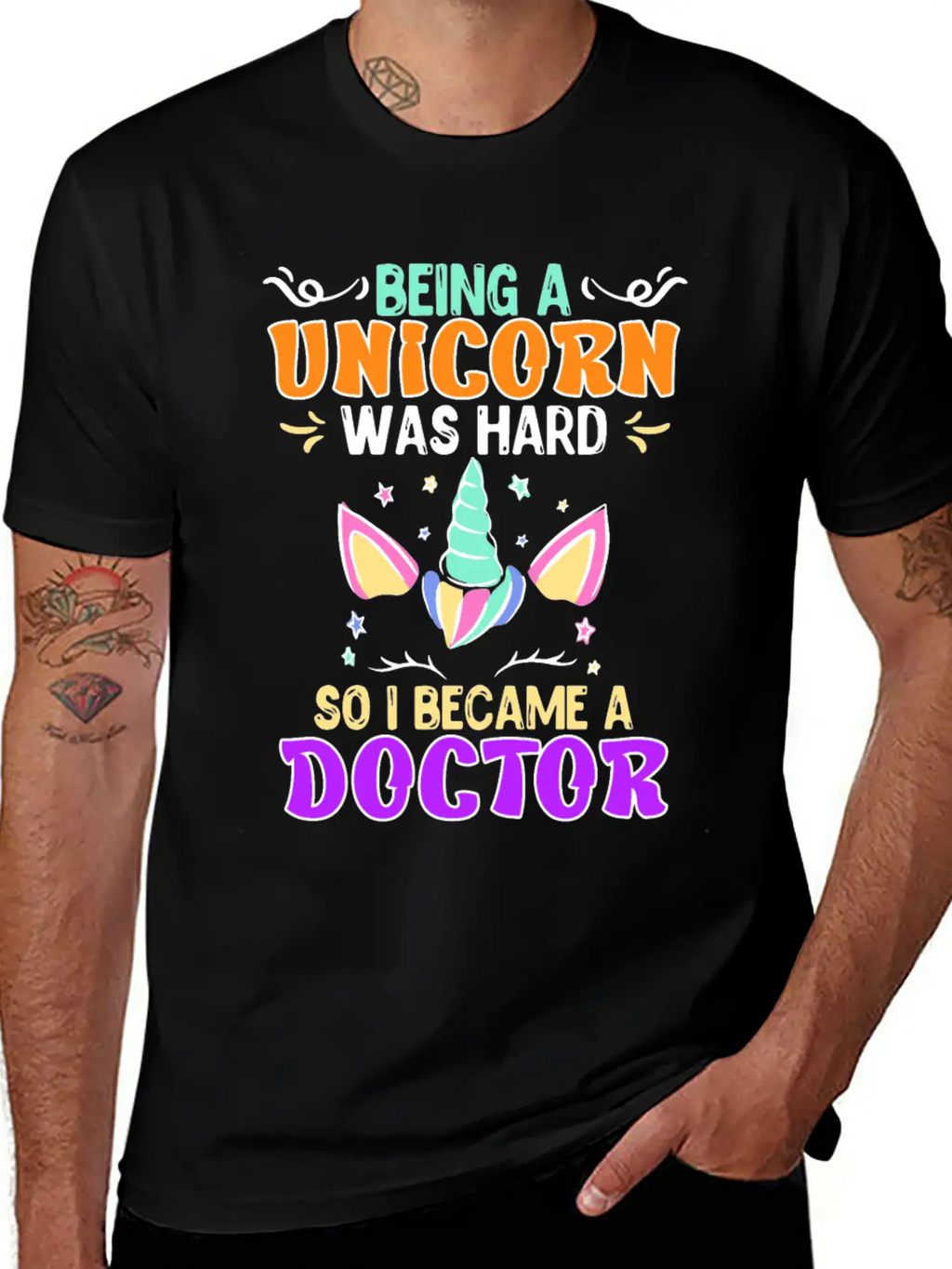 Being A Unicorn Was Hard Doctor Doctorate Ph.D Classic Cotton Tee – Unisex Comfort For Any Season