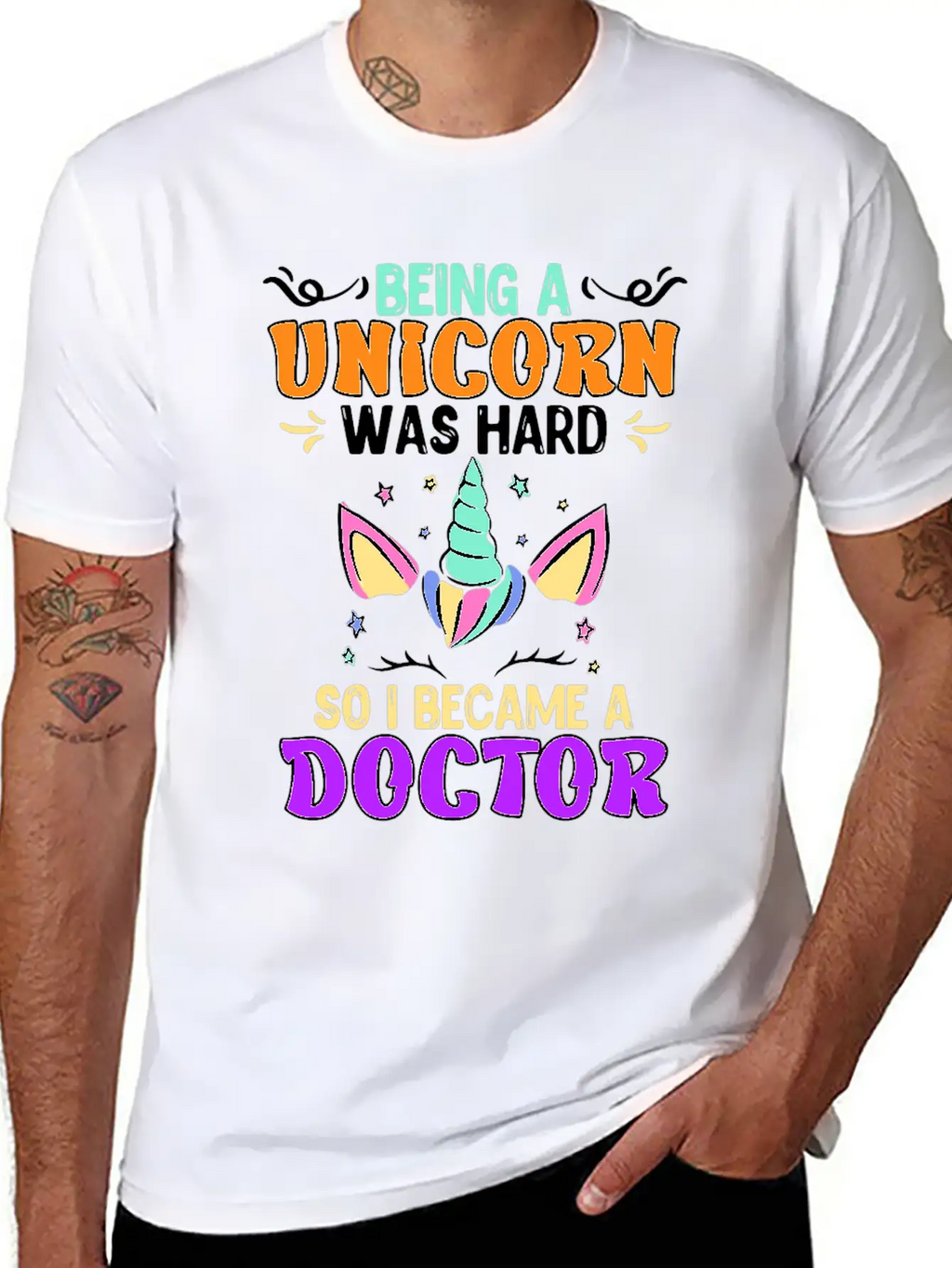 Being A Unicorn Was Hard Doctor Doctorate Ph.D Classic Cotton Tee – Unisex Comfort For Any Season
