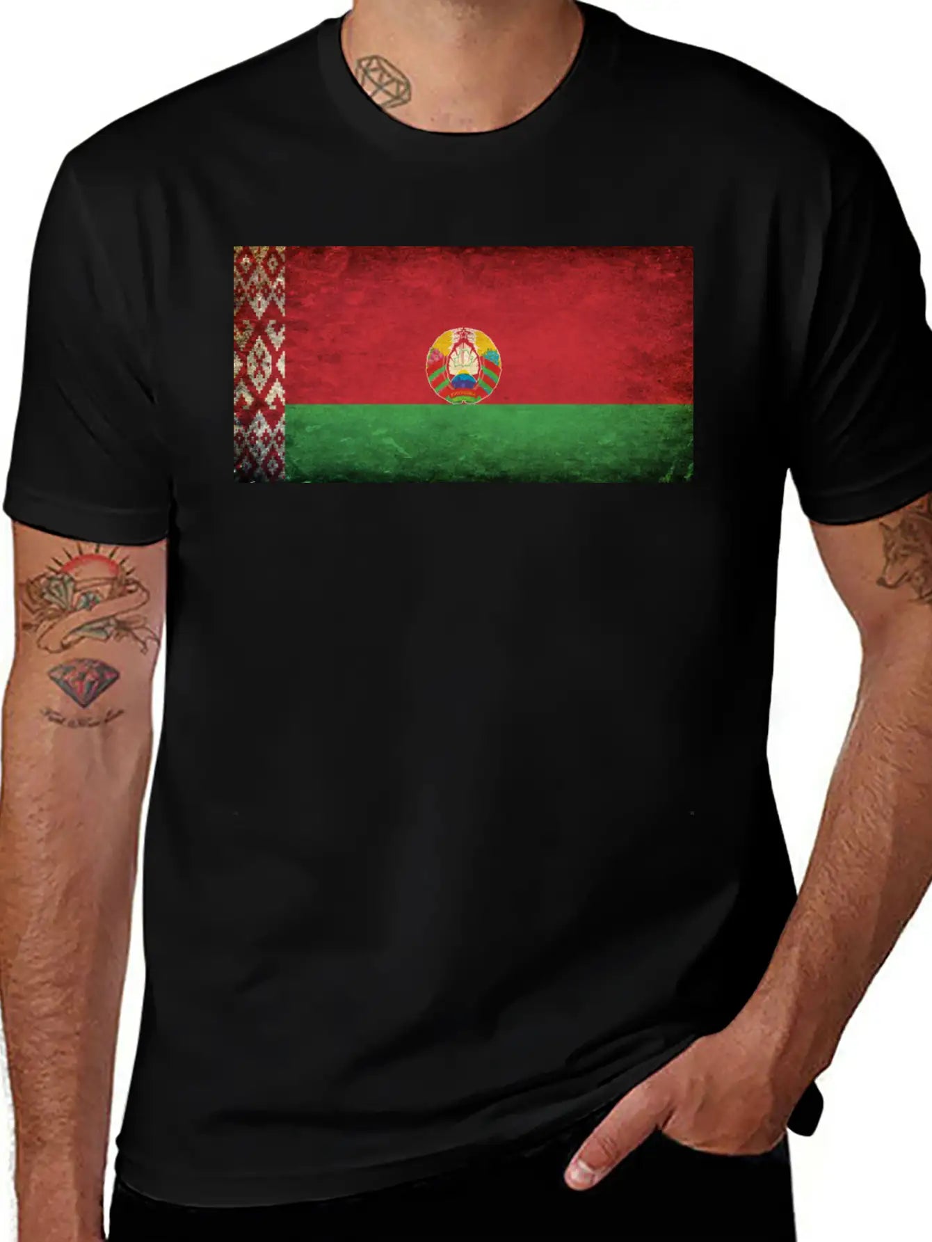 Belarus Flag Breathable Soft Cotton T-Shirt – Timeless Casual Look