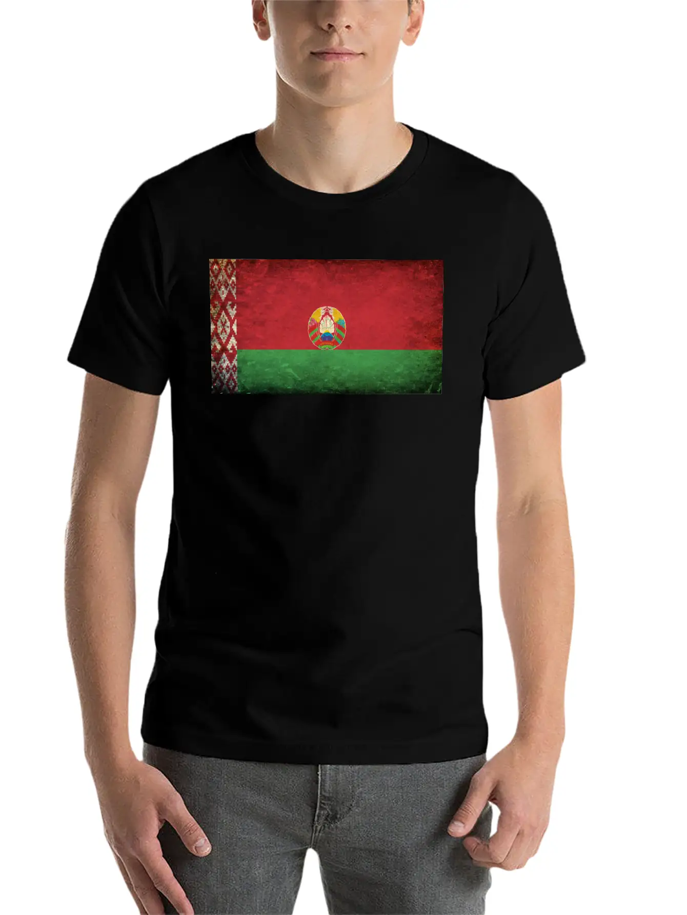 Belarus Flag Breathable Soft Cotton T-Shirt – Timeless Casual Look