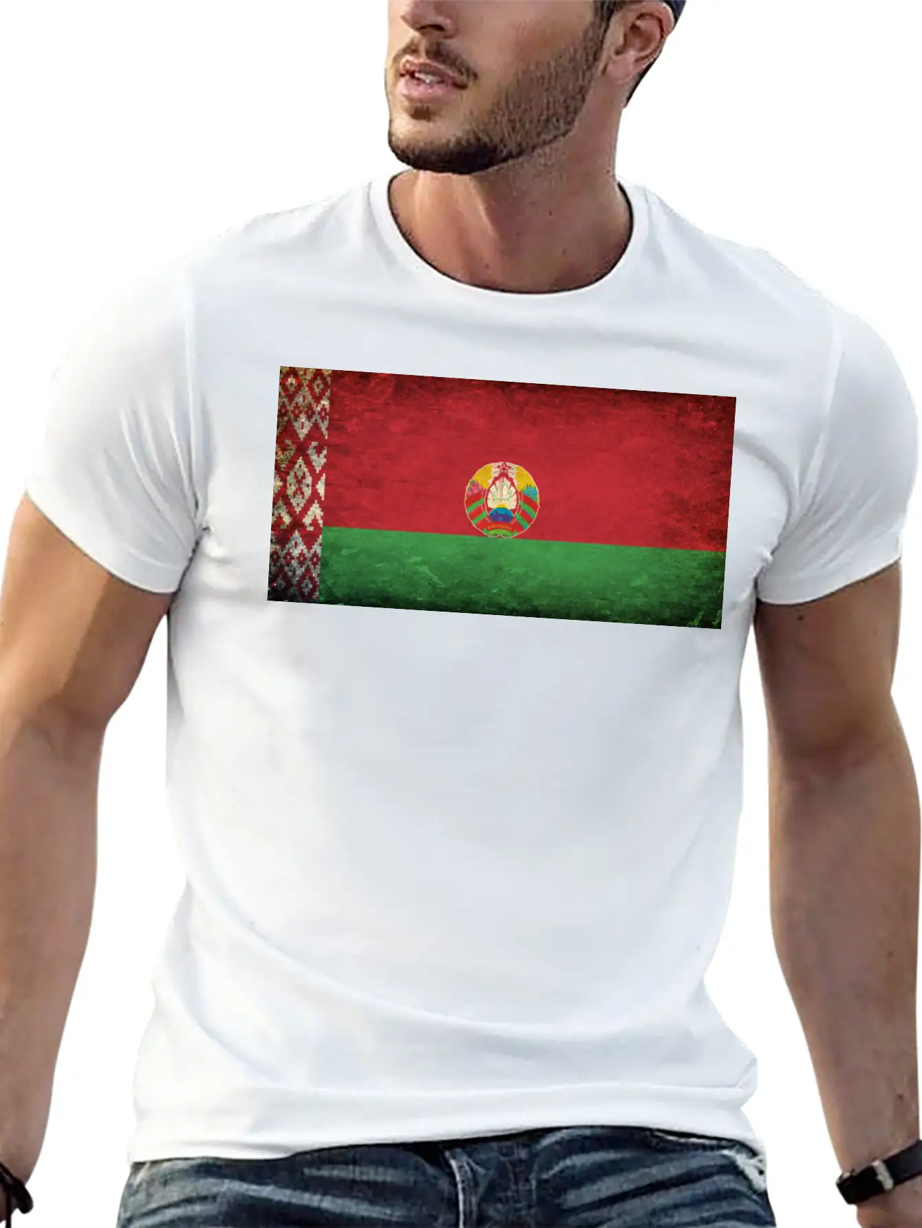 Belarus Flag Breathable Soft Cotton T-Shirt – Timeless Casual Look