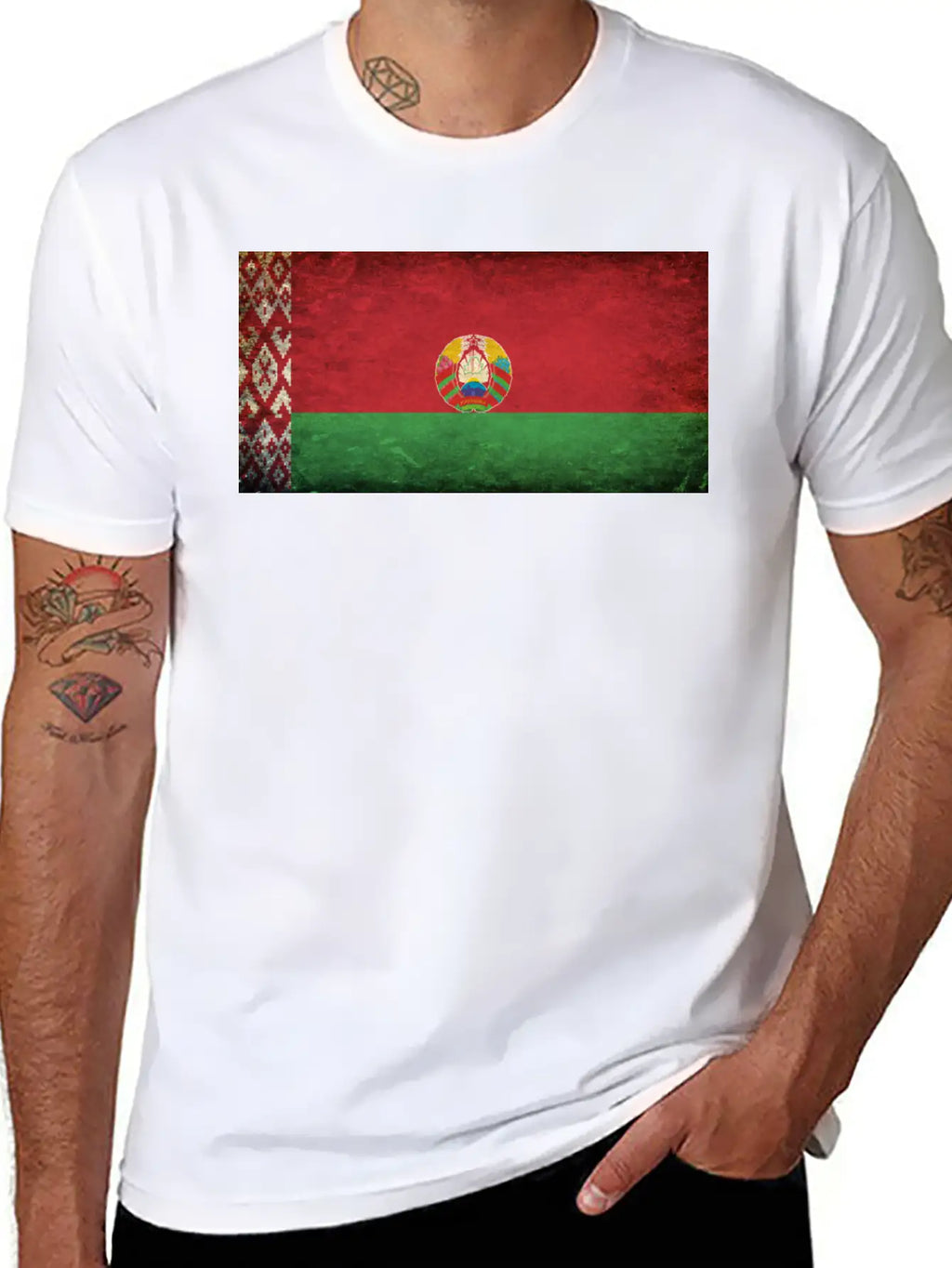 Belarus Flag Breathable Soft Cotton T-Shirt – Timeless Casual Look