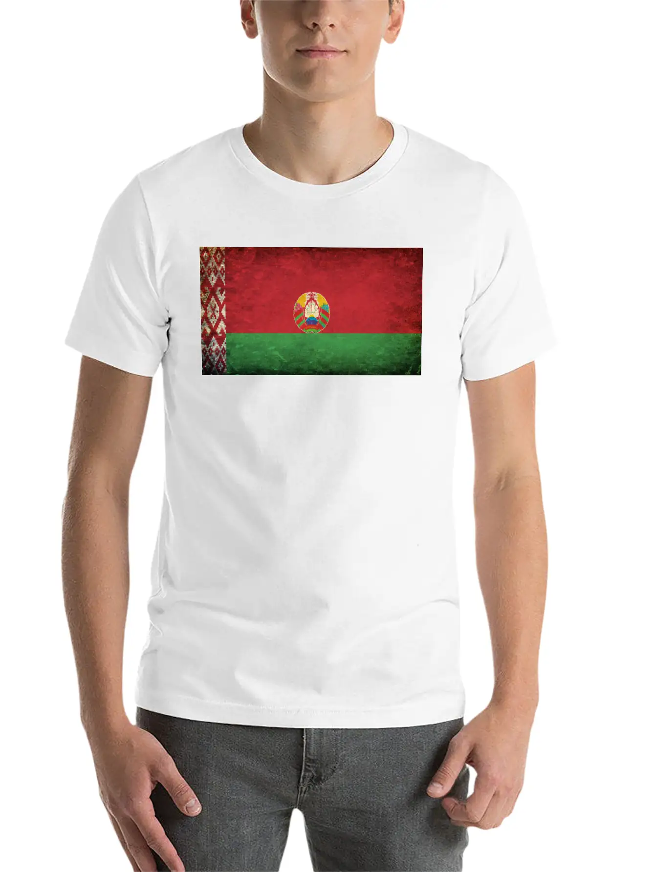 Belarus Flag Breathable Soft Cotton T-Shirt – Timeless Casual Look