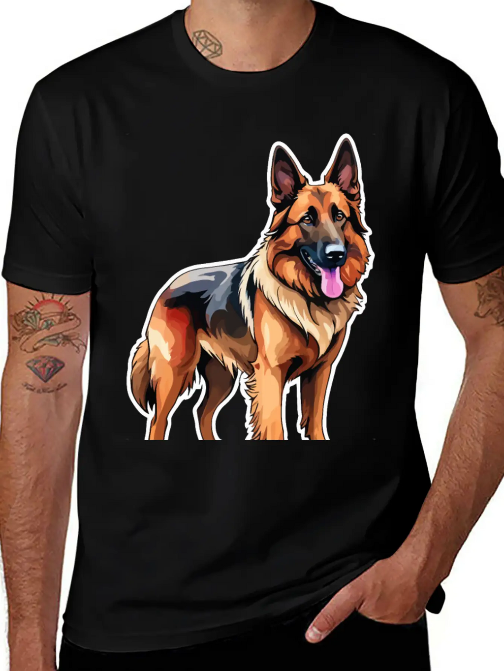 Belgian Shepherd Watercolor Classic Cotton Tee – Unisex Comfort For Any Season