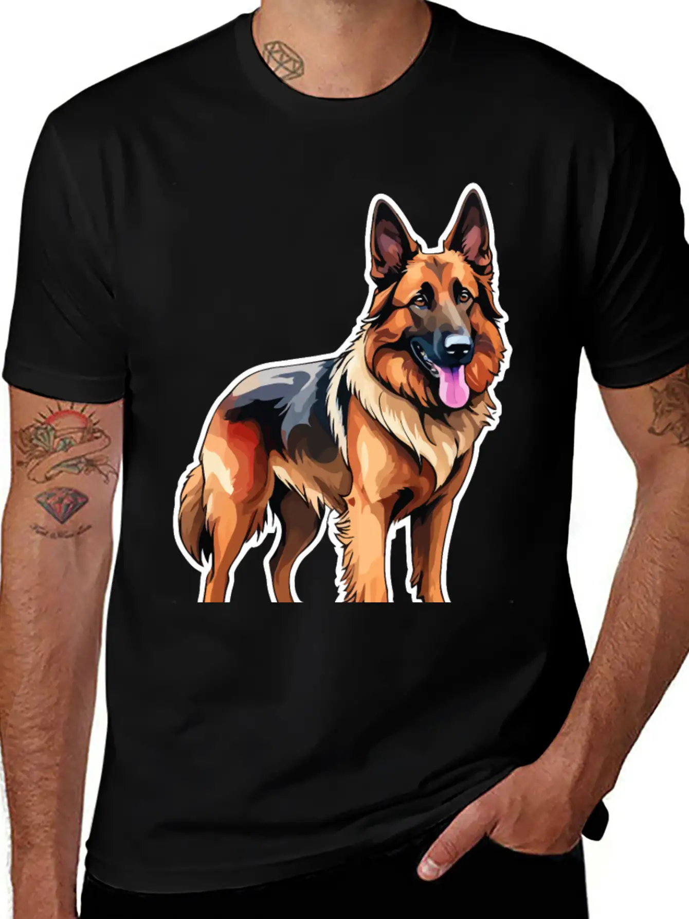 Belgian Shepherd Watercolor Classic Cotton Tee – Unisex Comfort For Any Season