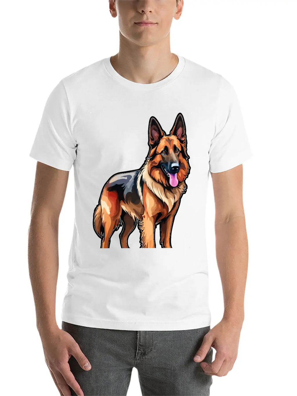 Belgian Shepherd Watercolor Classic Cotton Tee – Unisex Comfort For Any Season
