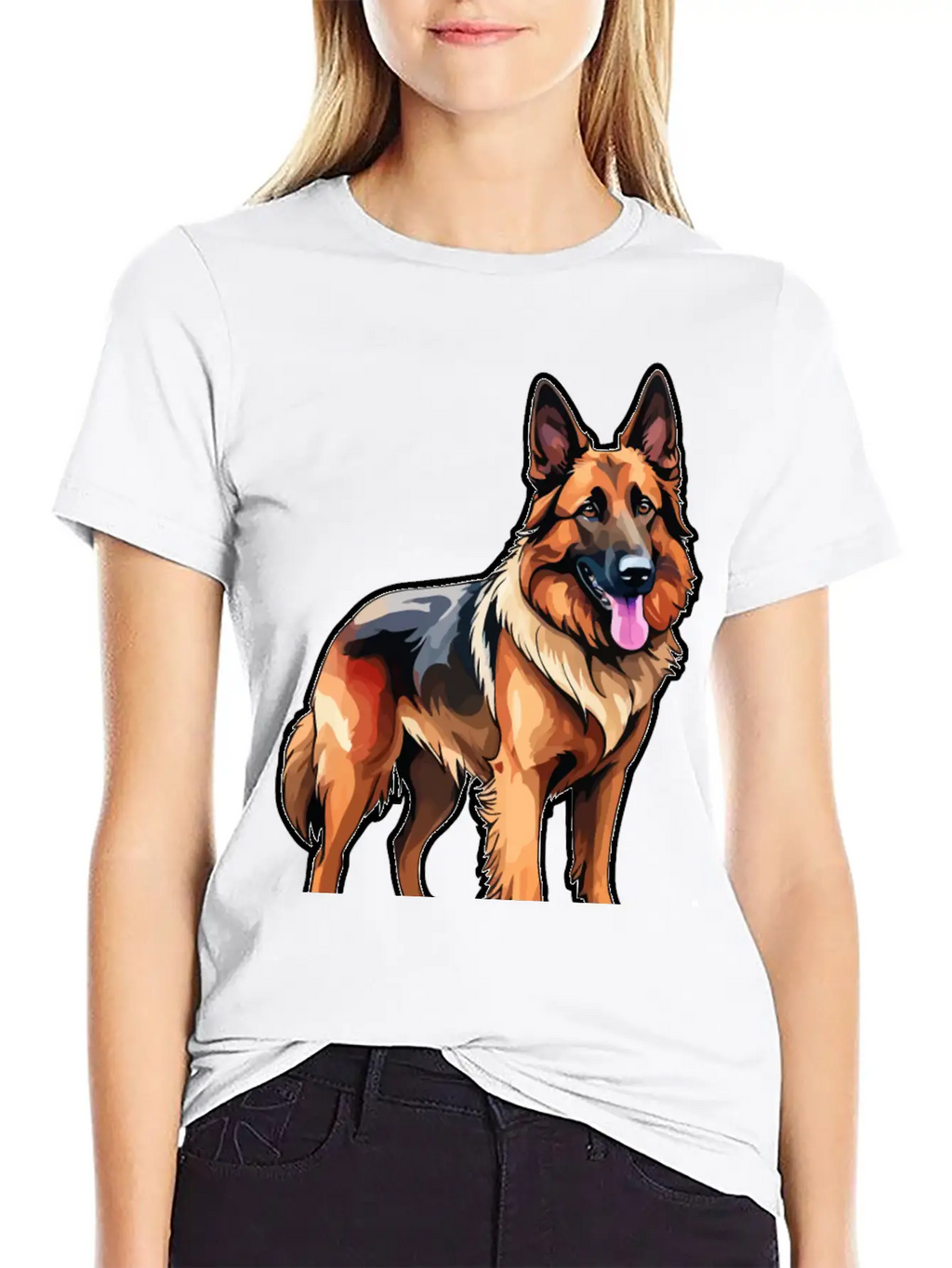 Belgian Shepherd Watercolor Classic Cotton Tee – Unisex Comfort For Any Season
