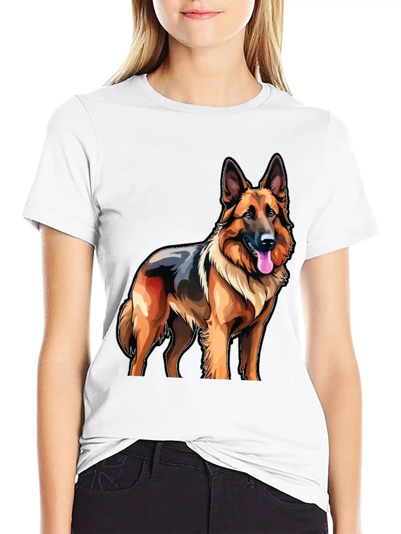 Belgian Shepherd Watercolor Classic Cotton Tee – Unisex Comfort For Any Season