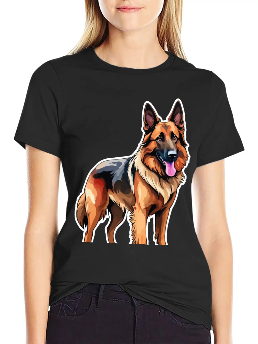 Belgian Shepherd Watercolor Classic Cotton Tee – Unisex Comfort For Any Season