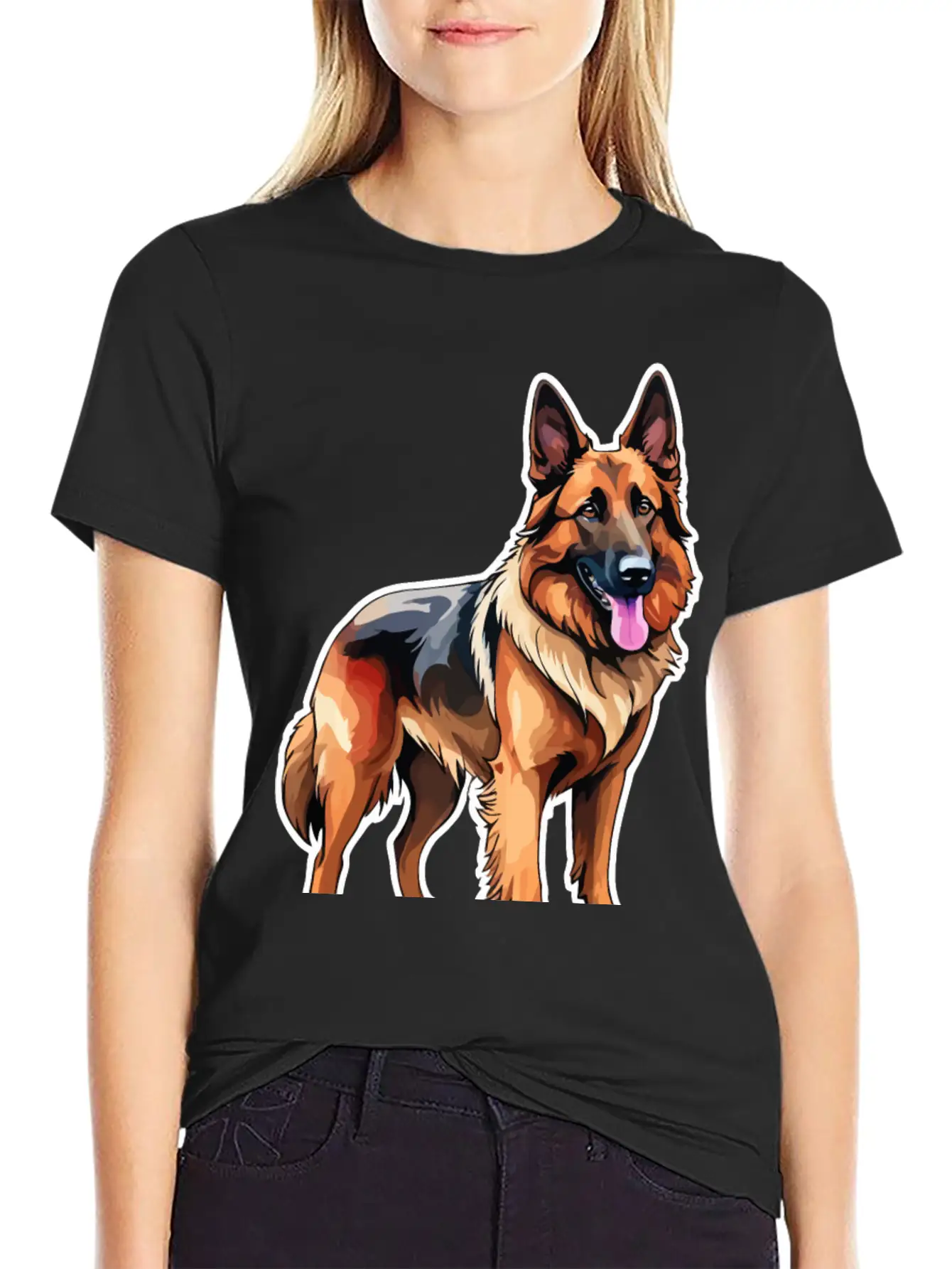Belgian Shepherd Watercolor Classic Cotton Tee – Unisex Comfort For Any Season