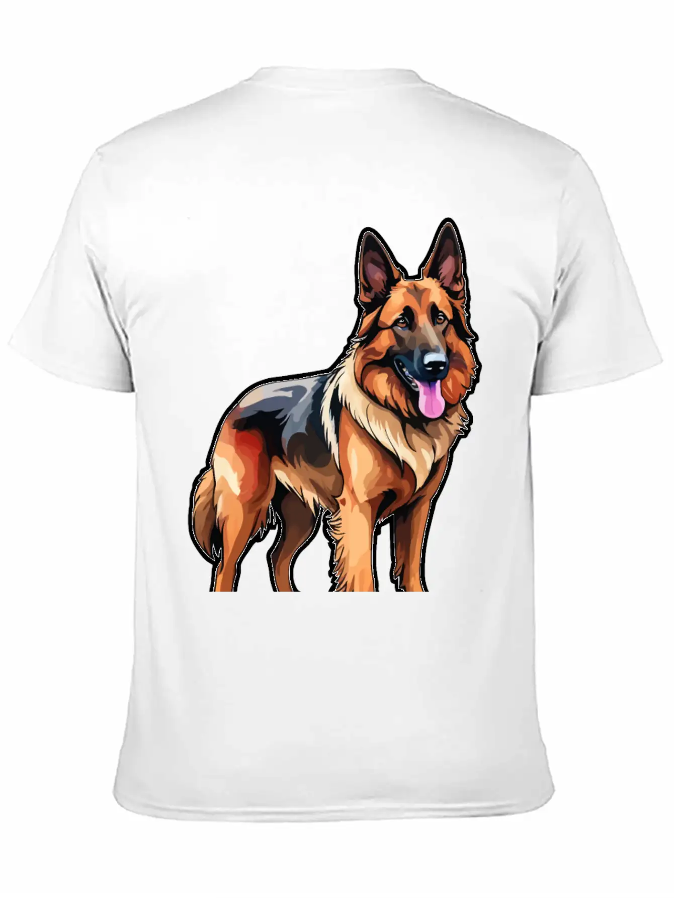 Belgian Shepherd Watercolor Classic Cotton Tee – Unisex Comfort For Any Season