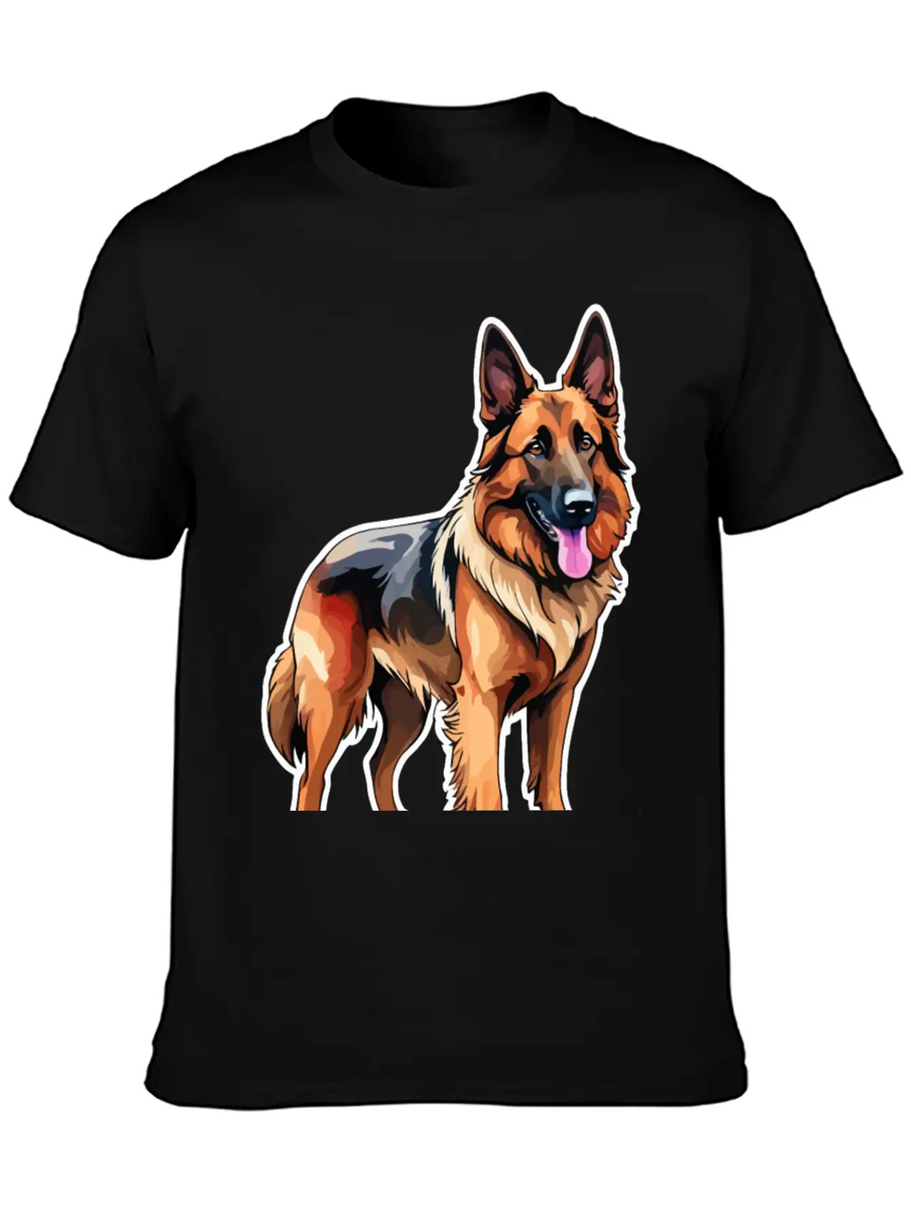Belgian Shepherd Watercolor Classic Cotton Tee – Unisex Comfort For Any Season