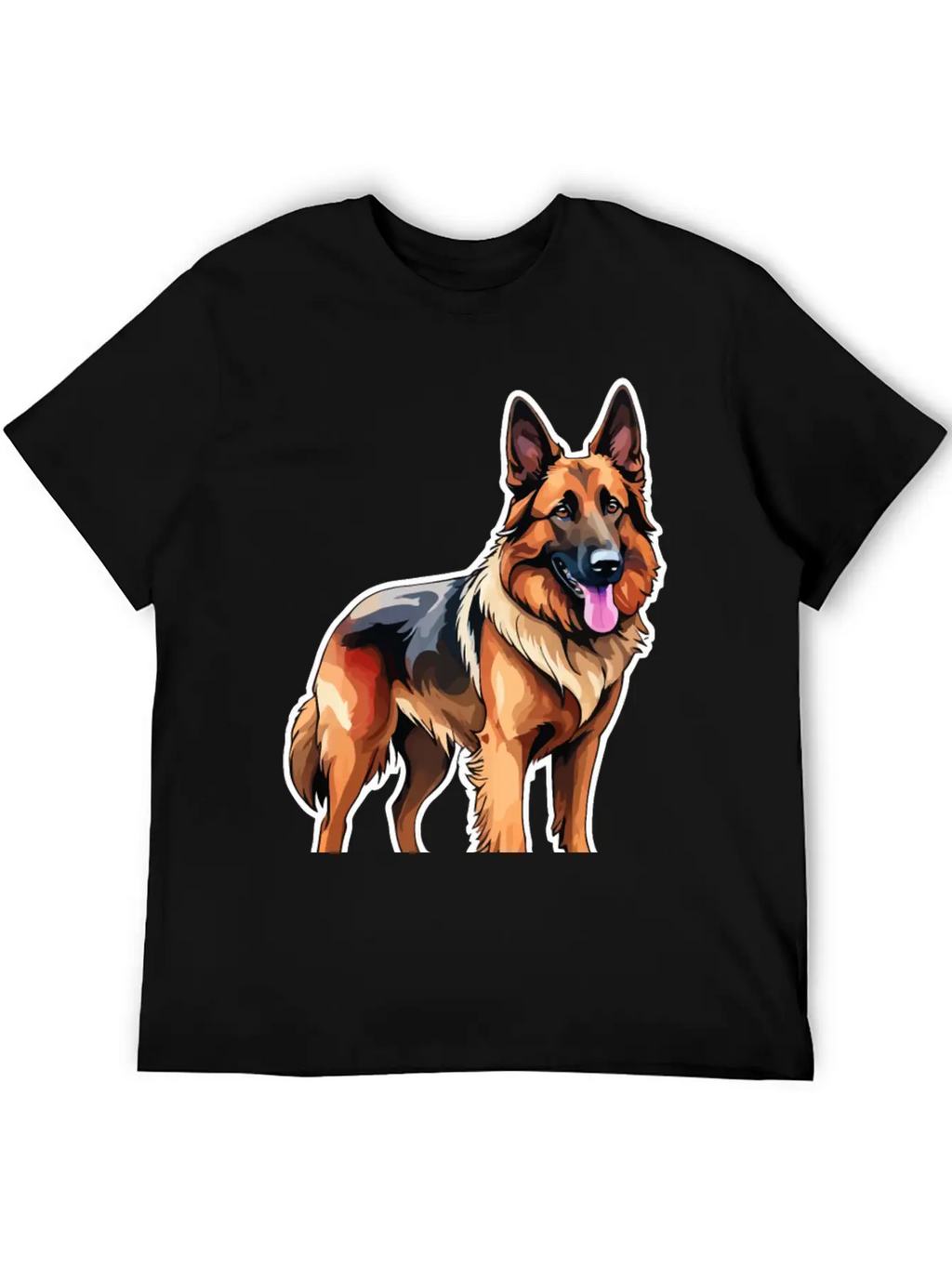 Belgian Shepherd Watercolor Classic Cotton Tee – Unisex Comfort For Any Season