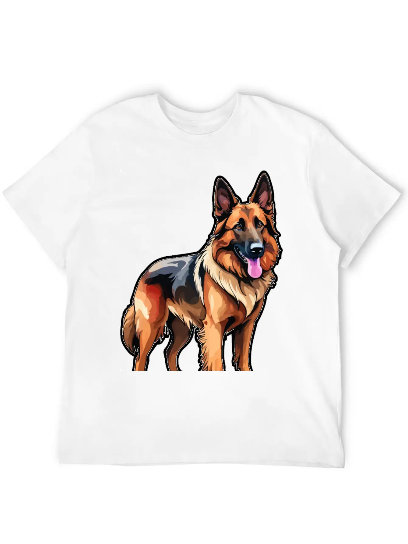 Belgian Shepherd Watercolor Classic Cotton Tee – Unisex Comfort For Any Season