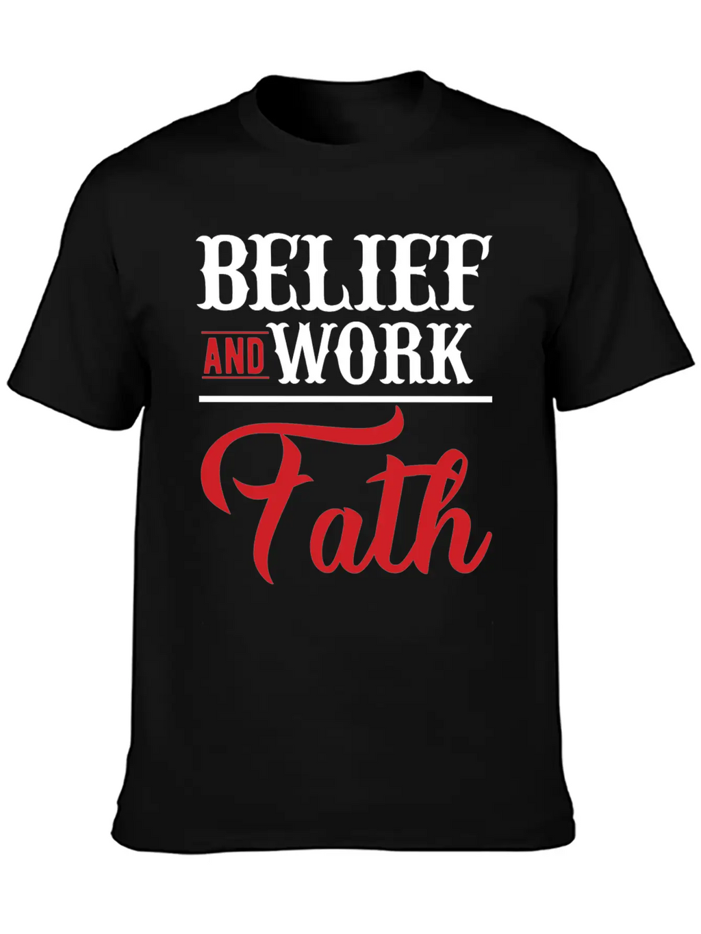 BELIEF-inspiration Design Timeless Short Sleeve Tee – Comfy And Minimalist Design