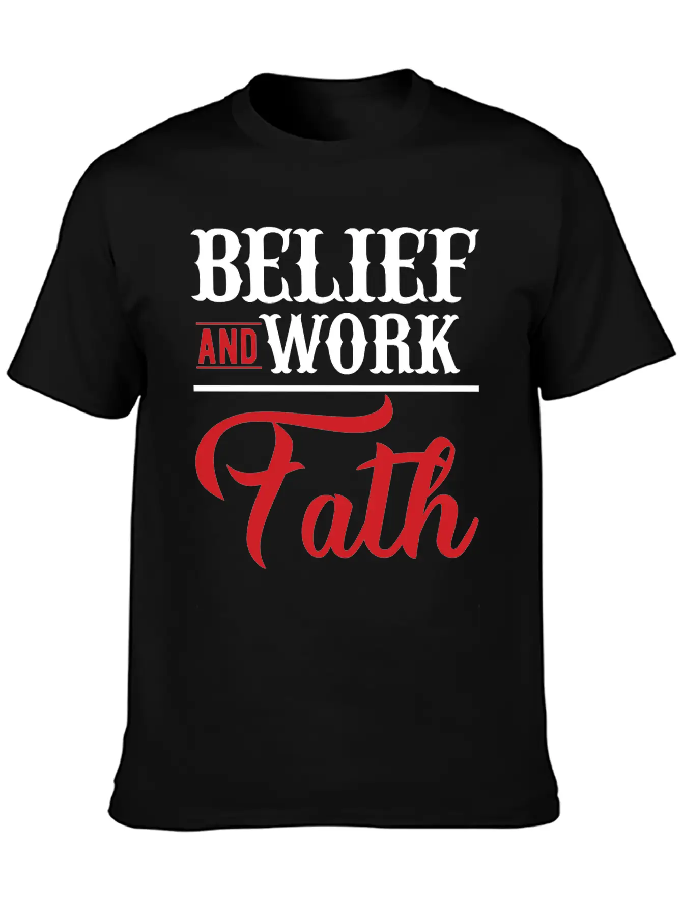 BELIEF-inspiration Design Timeless Short Sleeve Tee – Comfy And Minimalist Design