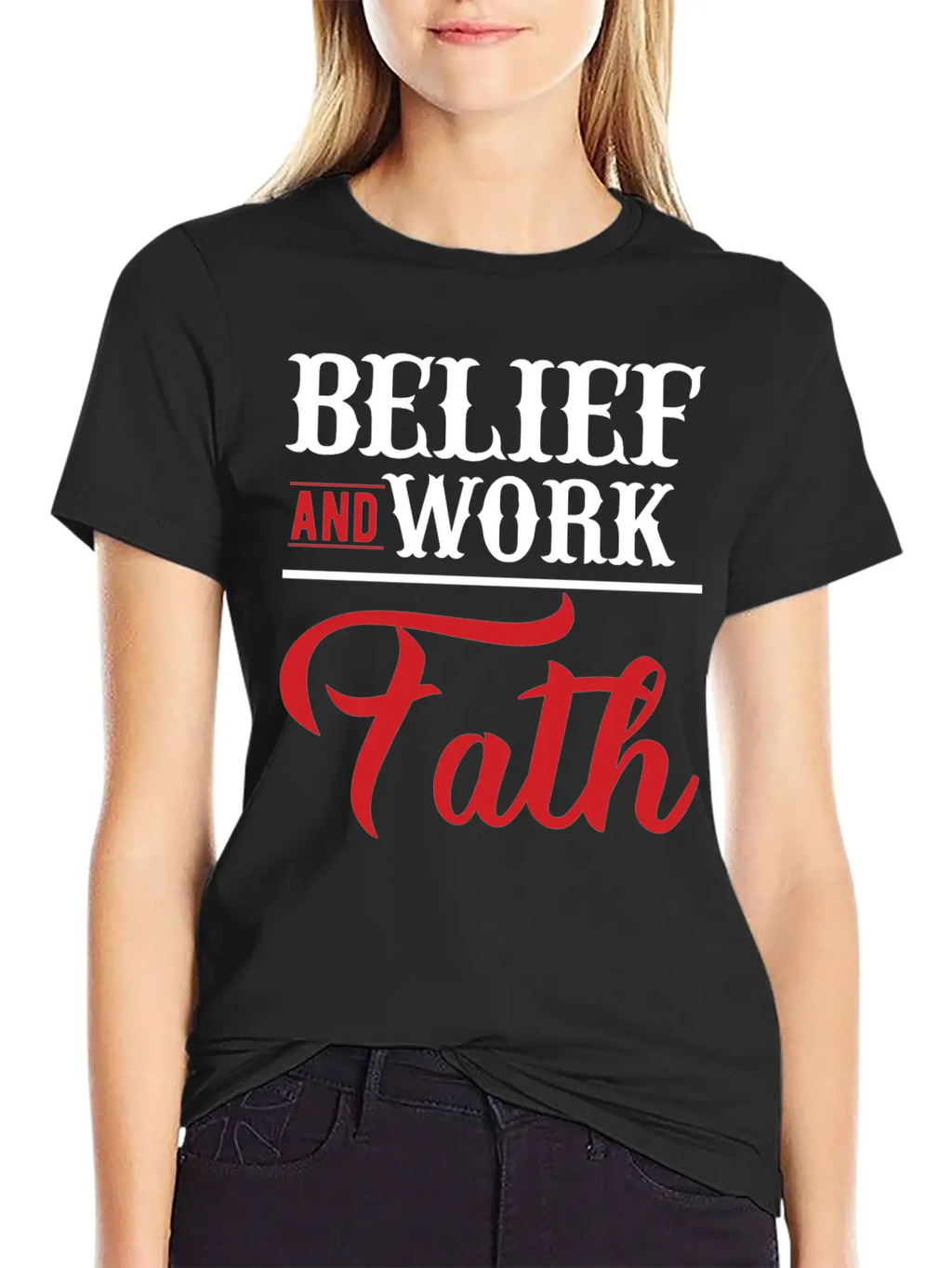 BELIEF-inspiration Design Timeless Short Sleeve Tee – Comfy And Minimalist Design