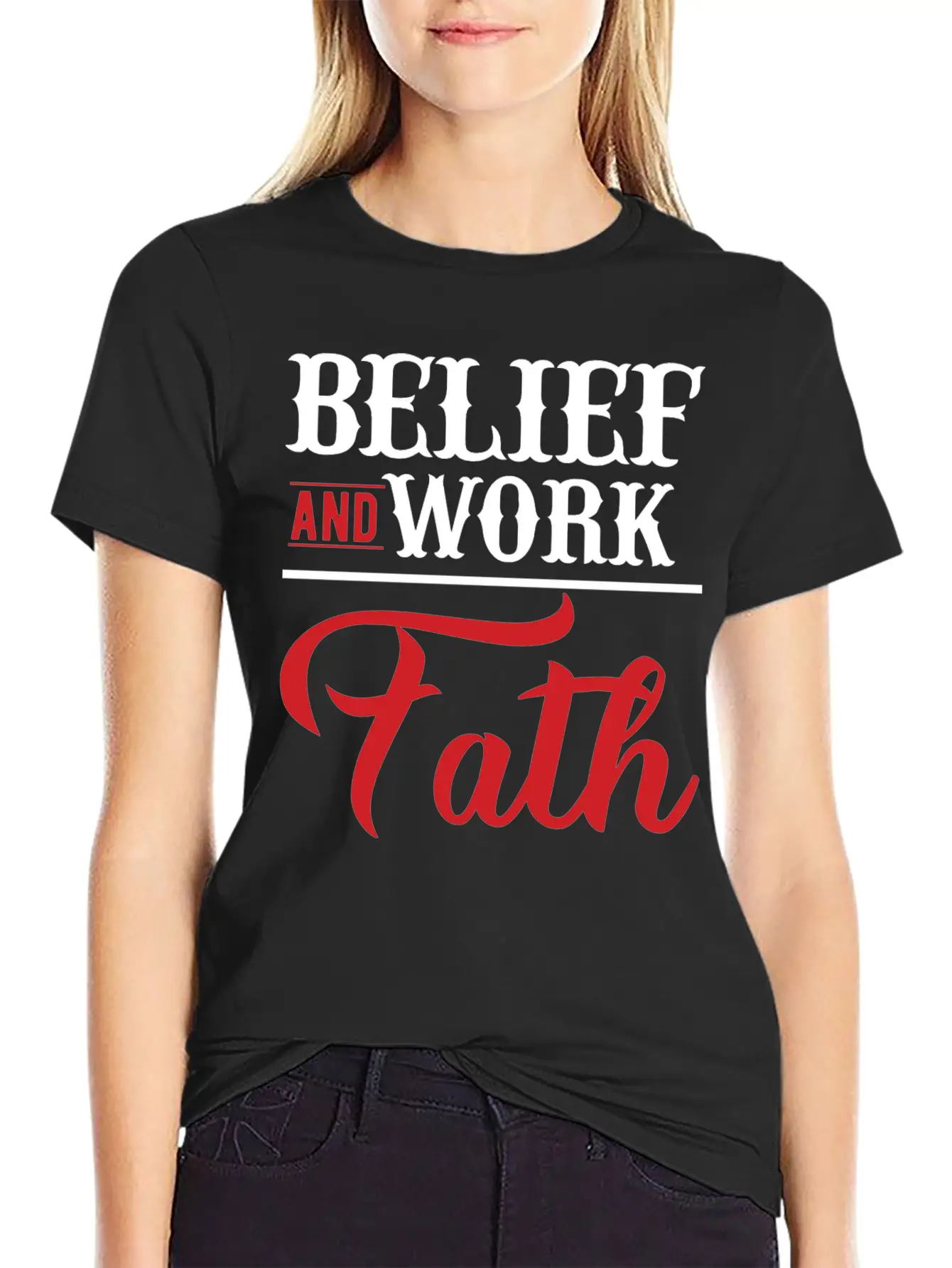 BELIEF-inspiration Design Timeless Short Sleeve Tee – Comfy And Minimalist Design