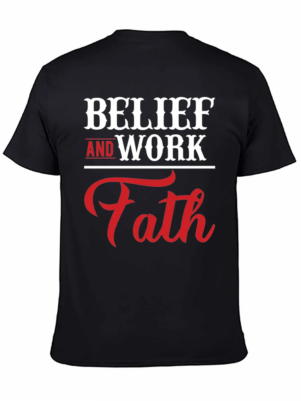 BELIEF-inspiration Design Timeless Short Sleeve Tee – Comfy And Minimalist Design