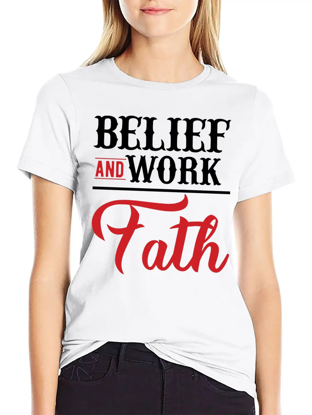 BELIEF-inspiration Design Timeless Short Sleeve Tee – Comfy And Minimalist Design