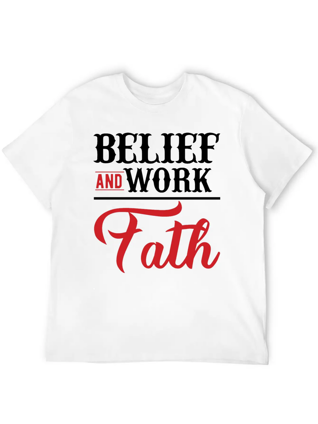 BELIEF-inspiration Design Timeless Short Sleeve Tee – Comfy And Minimalist Design
