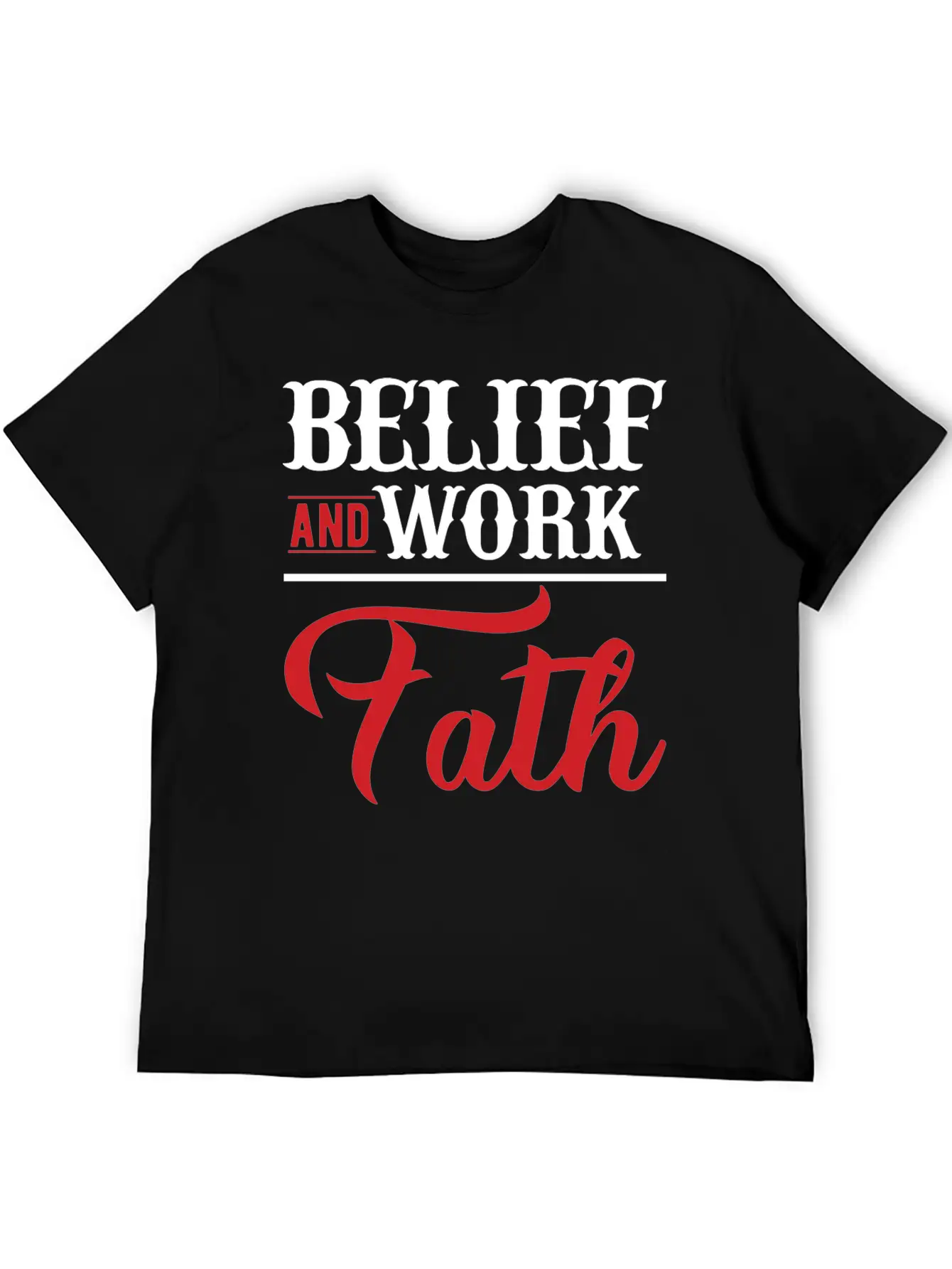 BELIEF-inspiration Design Timeless Short Sleeve Tee – Comfy And Minimalist Design