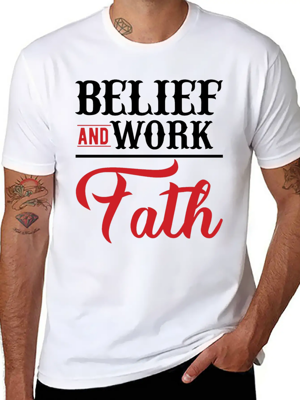BELIEF-inspiration Design Timeless Short Sleeve Tee – Comfy And Minimalist Design
