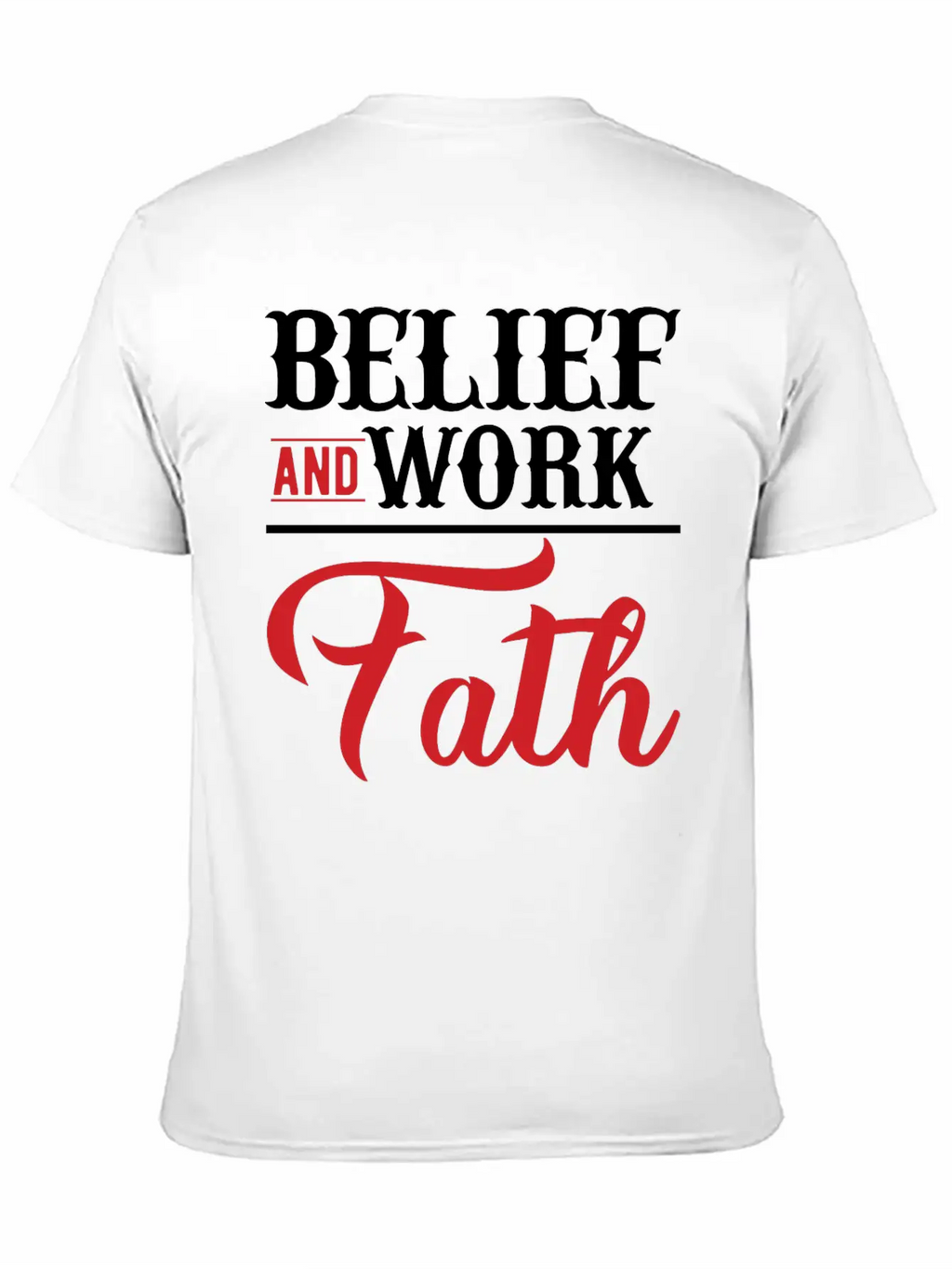 BELIEF-inspiration Design Timeless Short Sleeve Tee – Comfy And Minimalist Design