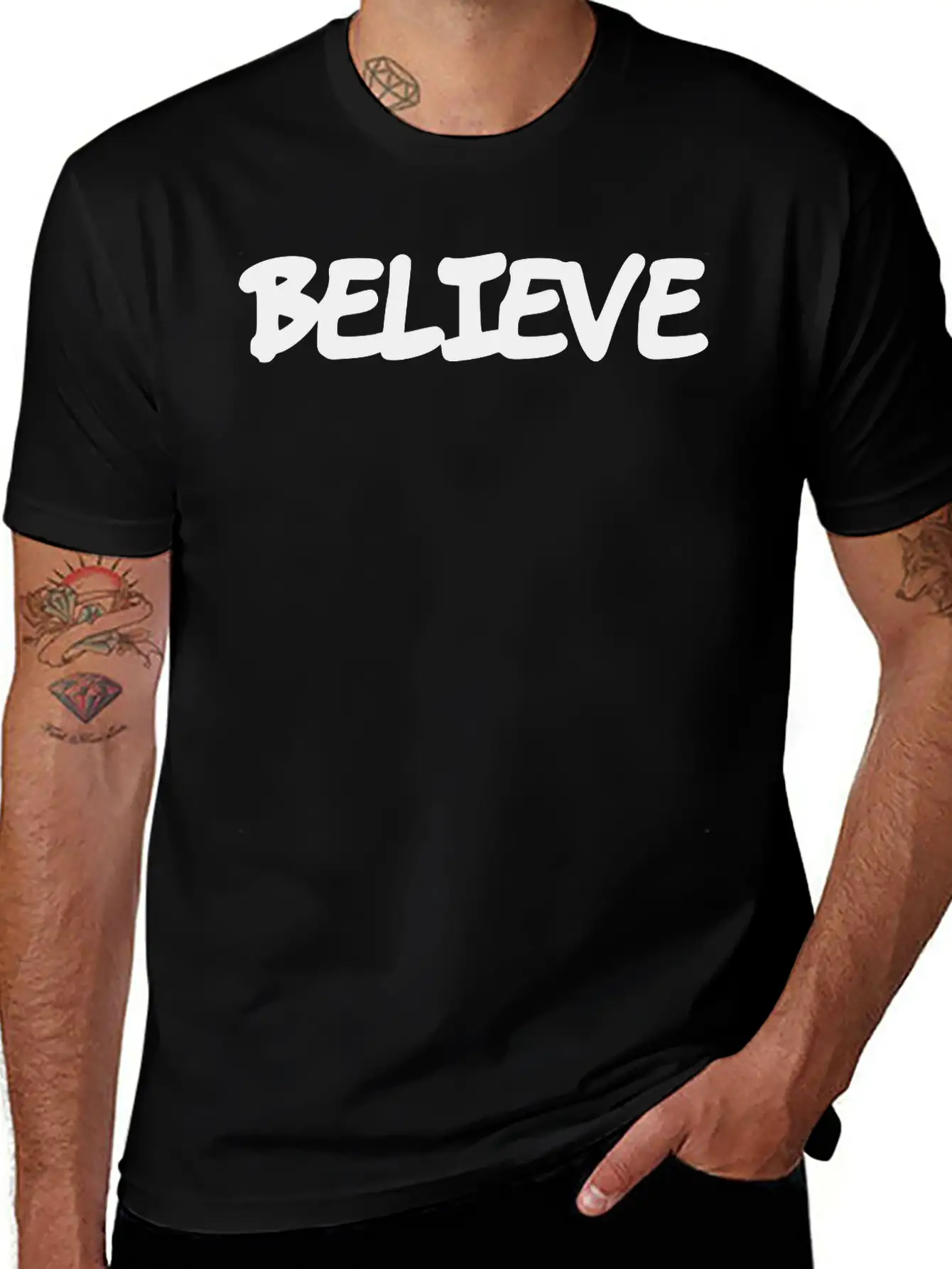 Believe Classic Cotton Tee – Unisex Comfort For Any Season