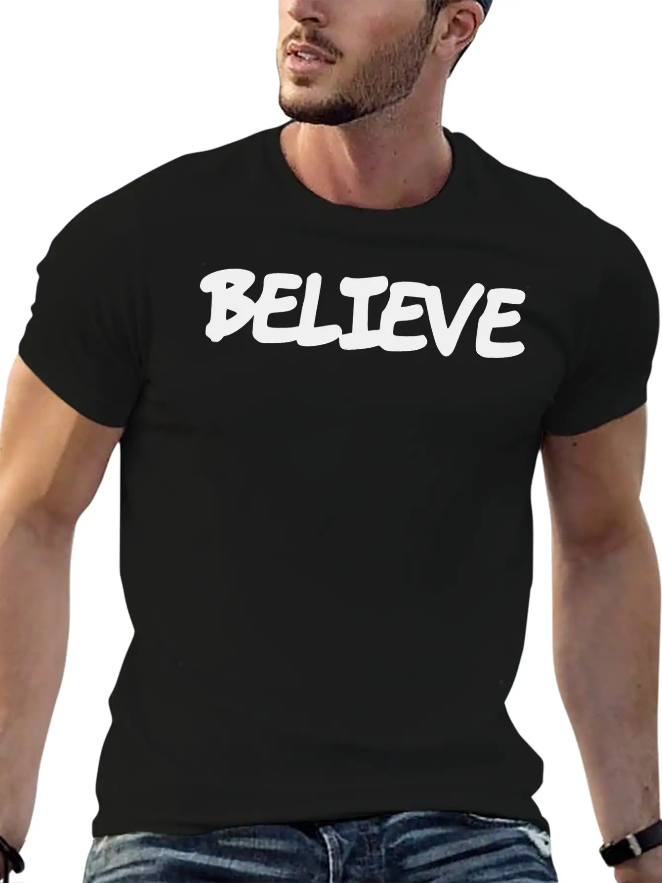 Believe Classic Cotton Tee – Unisex Comfort For Any Season